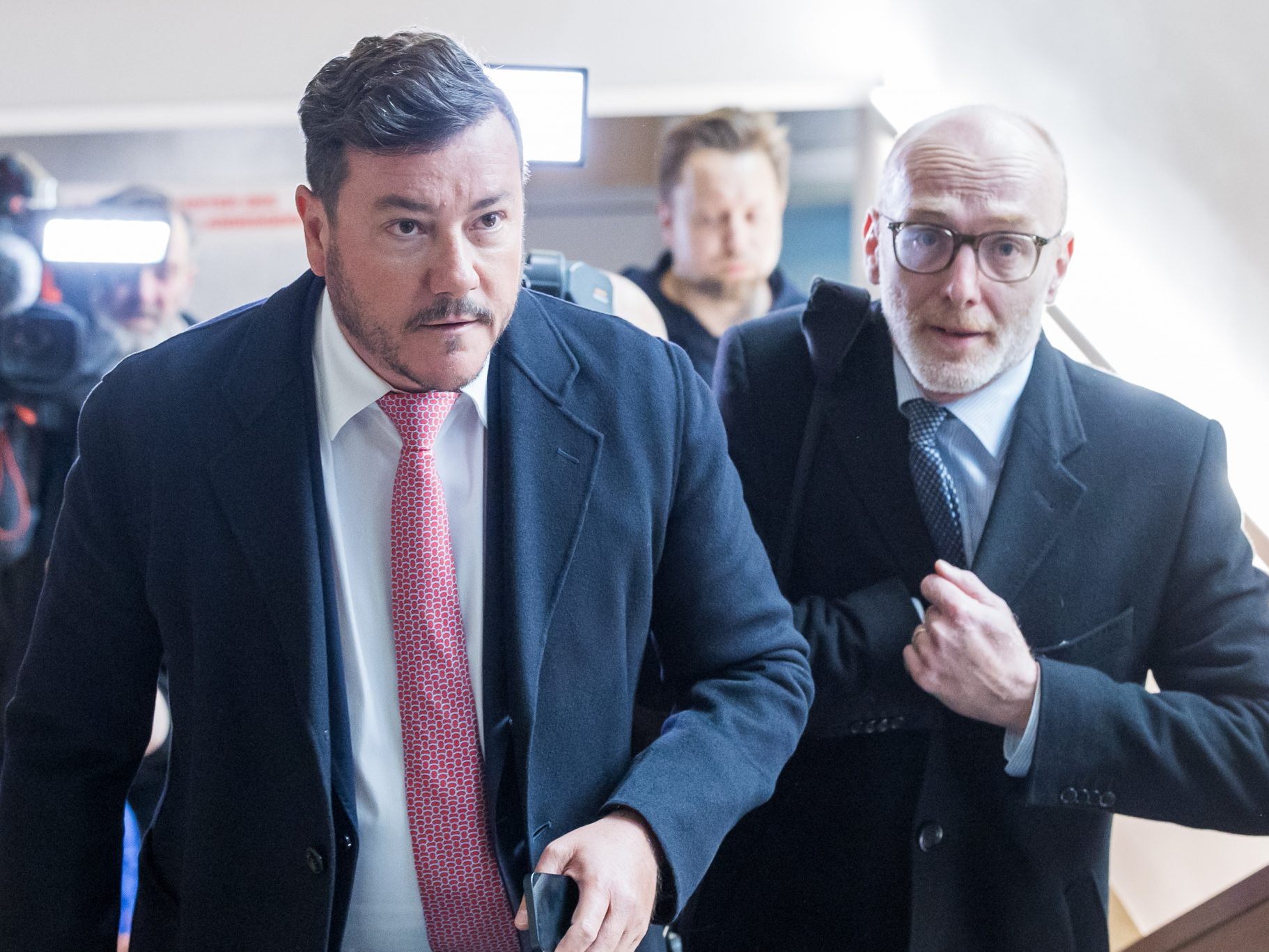 René Benko und sein Anwalt Georg Eckert.