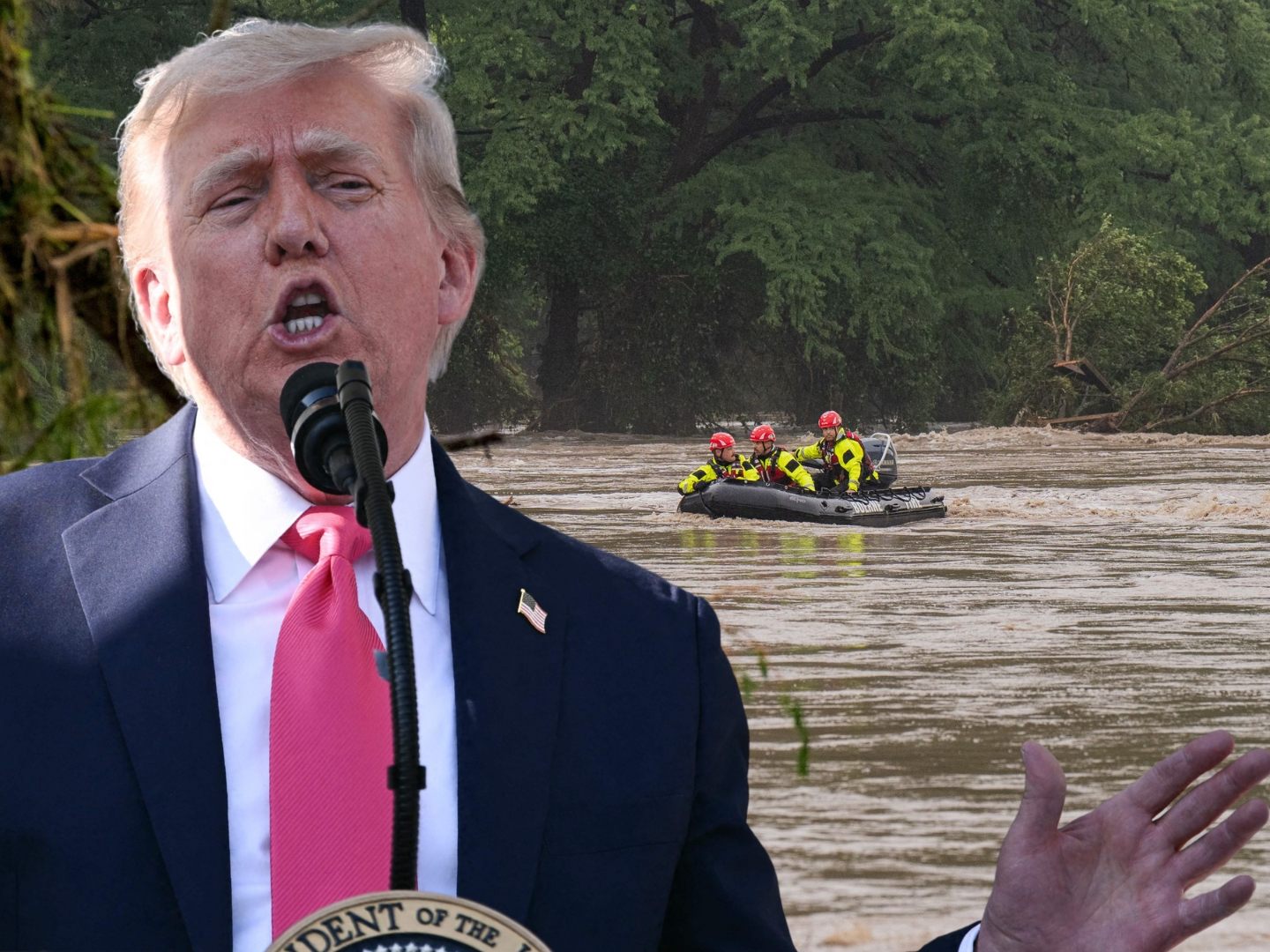 Während Einsatzkräfte in Texas nach Vermissten suchen, weist US-Präsident Donald Trump jegliche Verantwortung für fehlende Warnungen zurück.