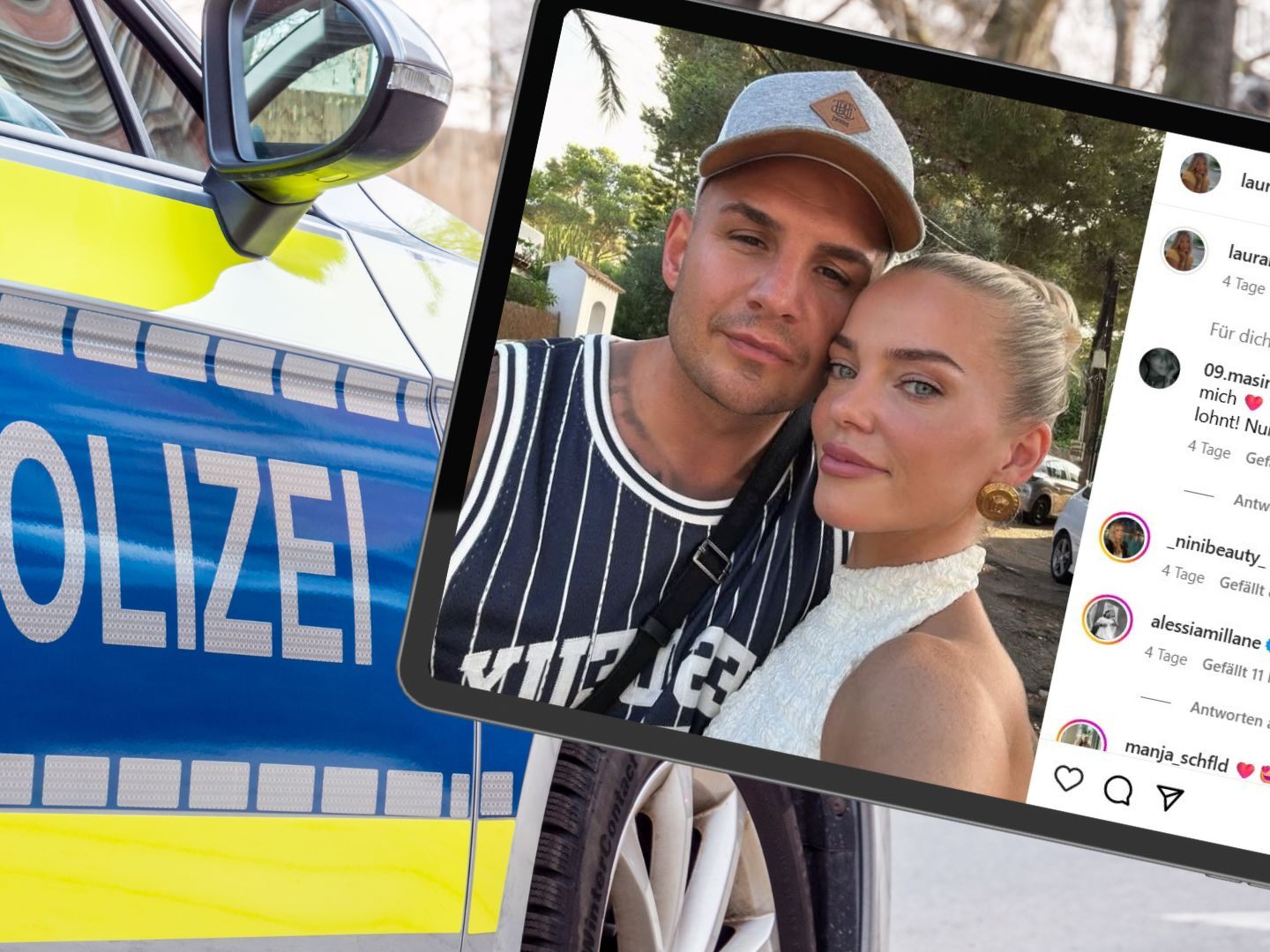 Mehrere Influencer sind ins Visier der deutschen Polizei geraten.