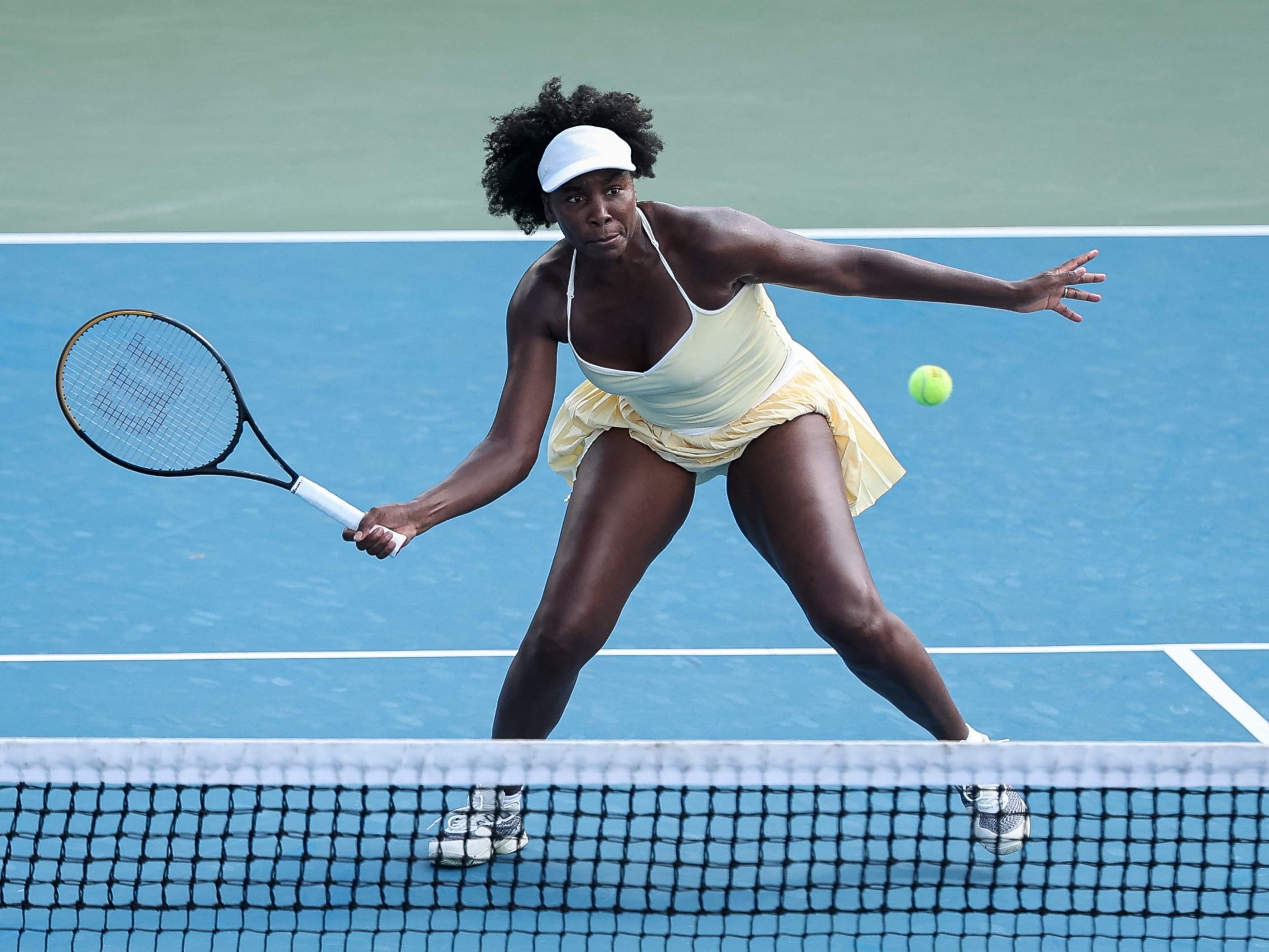 Venus Williams beim Doppelsieg an den Citi Open in Washington – ihr erstes Match seit über einem Jahr.