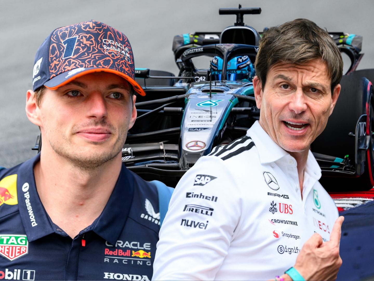 Max Verstappen und Toto Wolff sollen sich Medienberichten zufolge zeitgleich auf Sardinien aufgehalten haben.