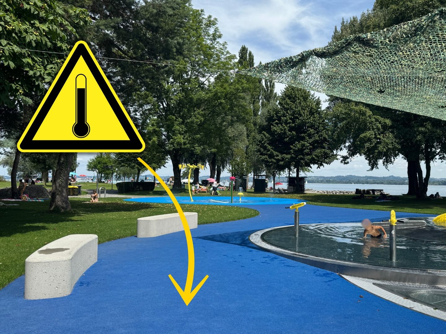 Laut Elternberichten gibt es im Kinderbereich des Bregenzer Strandbads einige Gefahrenstellen.