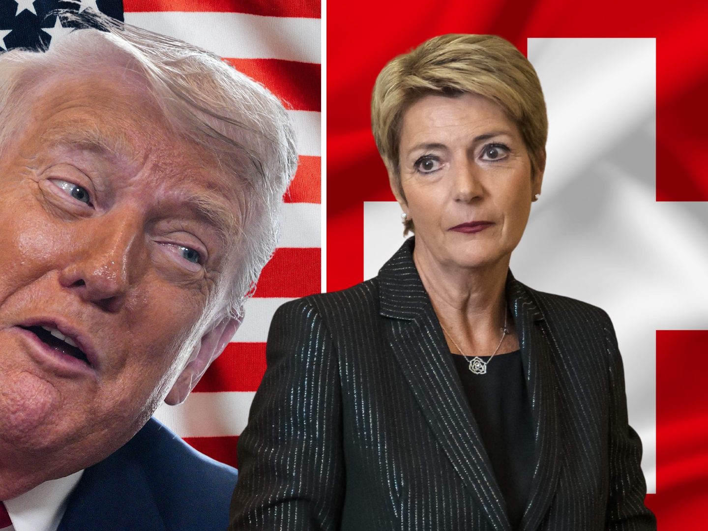 Nach dem Scheitern der Gespräche zwischen US-Präsident Donald Trump und Bundesrätin Karin Keller-Sutter verhängen die USA einen Strafzoll von 39 Prozent auf Schweizer Exporte.