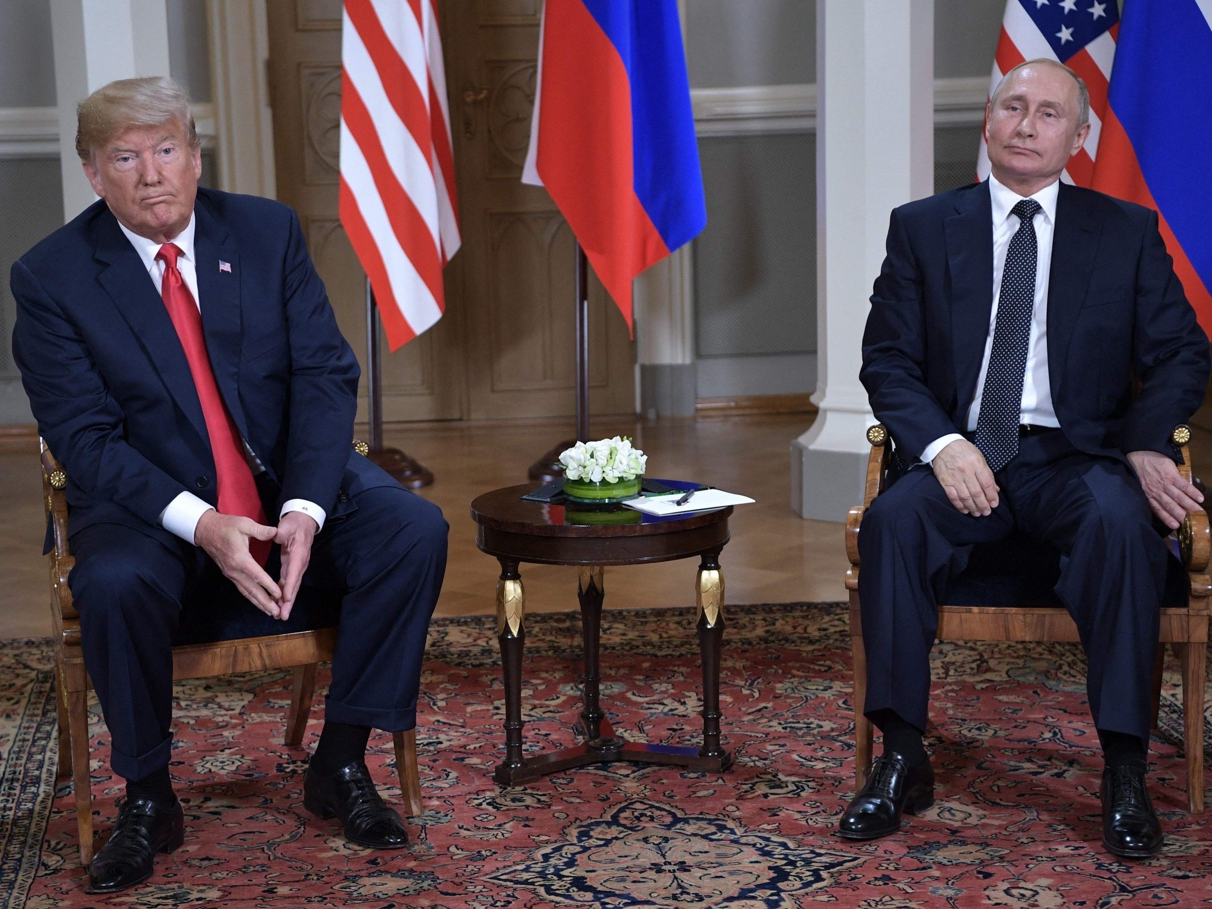 Keine gemeinsame Erklärung von Trump (l.) und Putin (r.) geplant.
