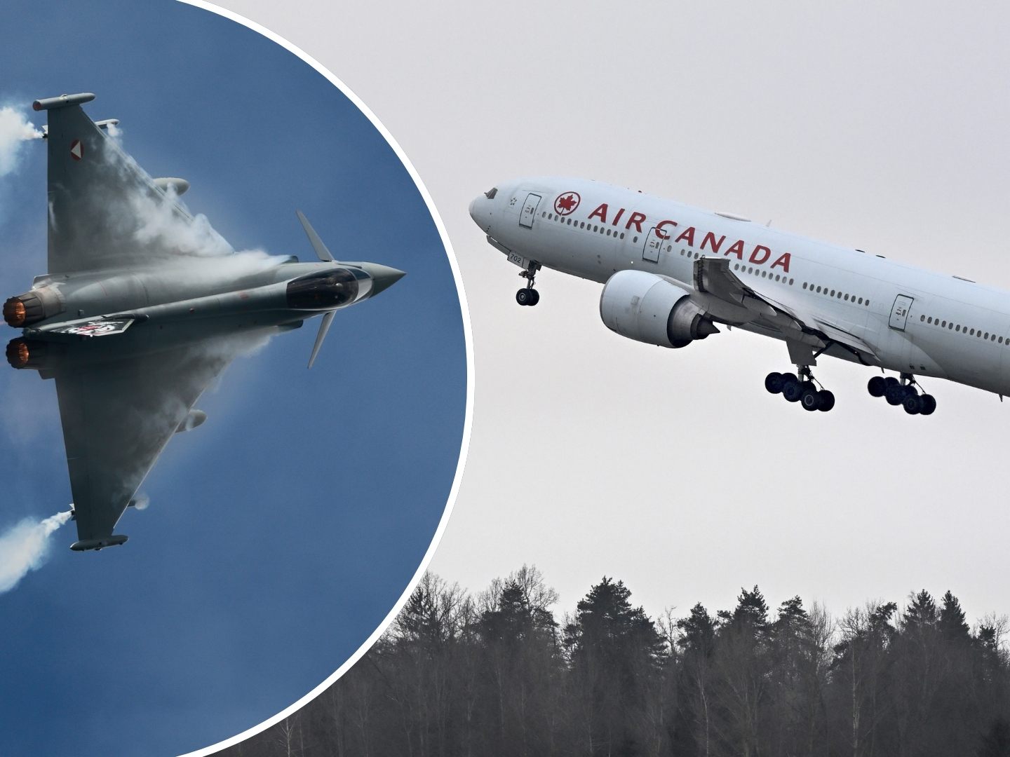 Ein Eurofighter der österreichischen Luftstreitkräfte wurde alarmiert, nachdem die Funkverbindung zu einer Boeing 777 der Air Canada auf dem Flug von Athen nach Montreal unterbrochen war.