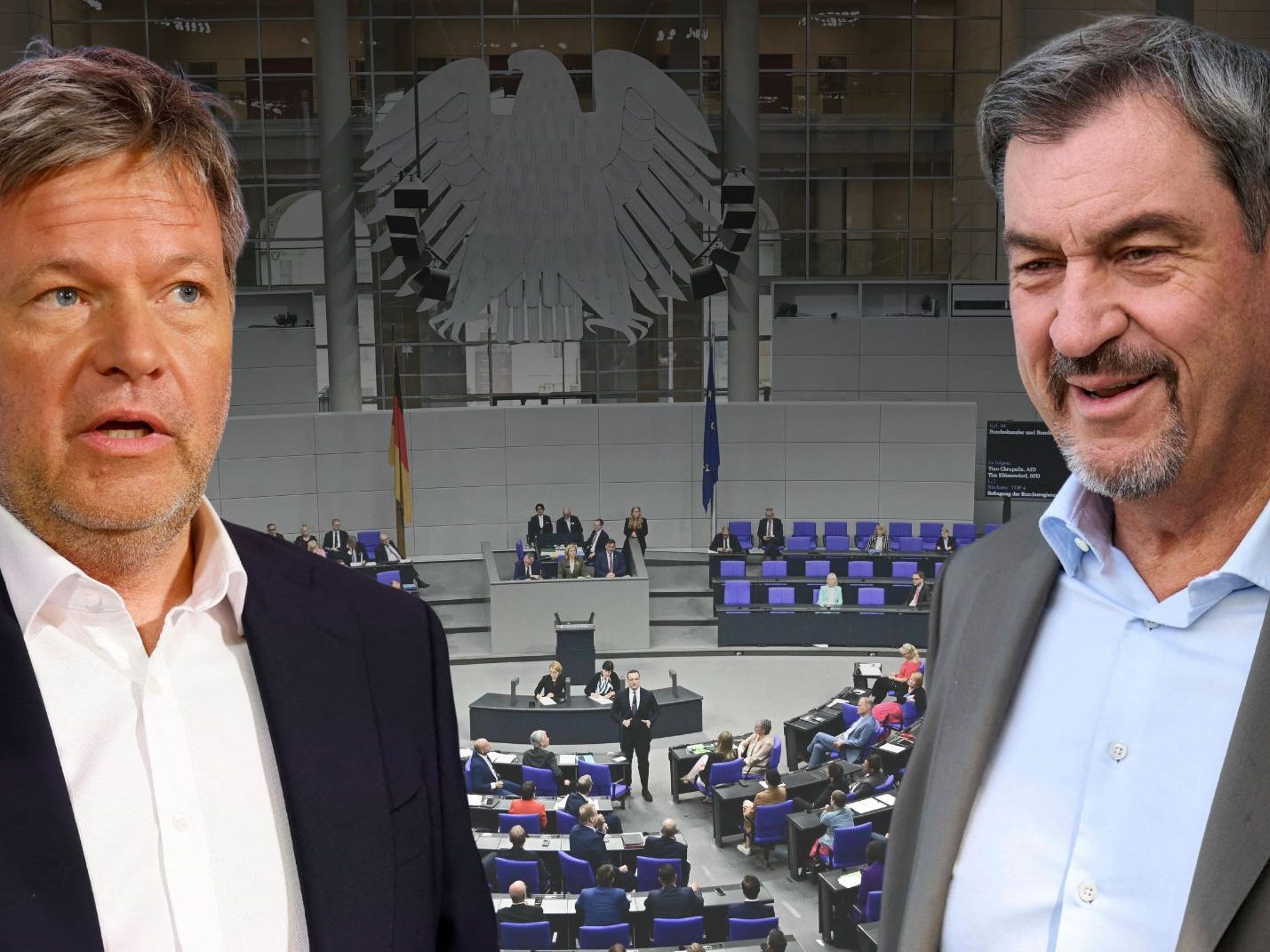 Politischer Schlagabtausch zwischen Söder und Habeck.