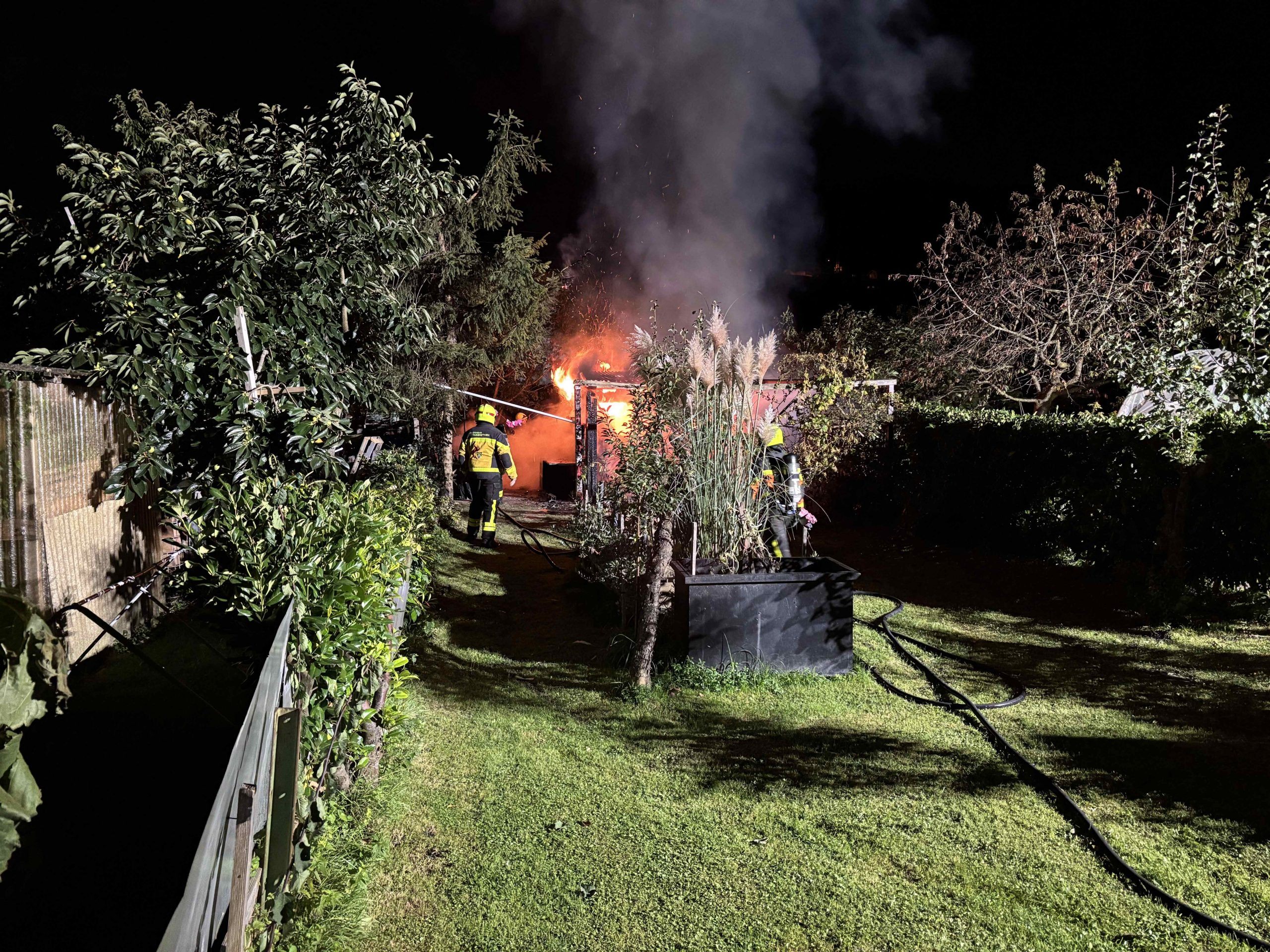Das Feuer war auch in Vorarlberg sichtbar.