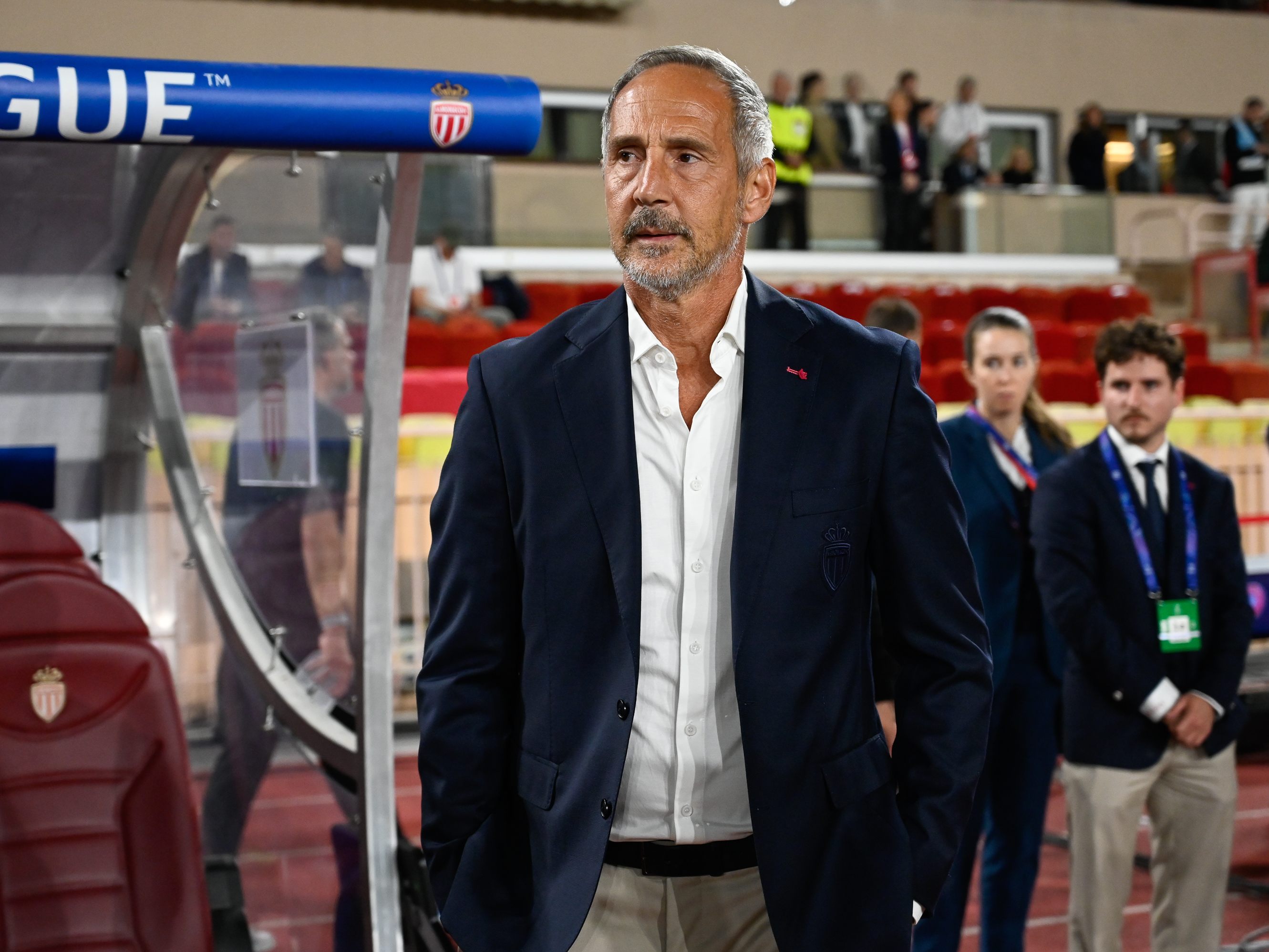 Adi Hütter beim Abschlusstraining mit dem AS Monaco am Donnerstag.