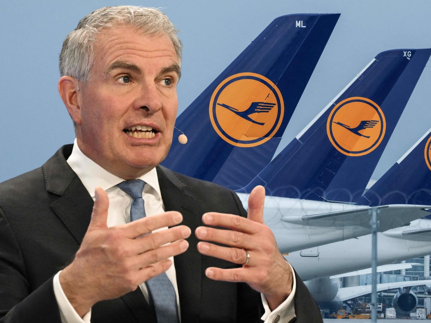 Lufthansa-Chef Carsten Spohr äußerte im Deutschlandfunk Zweifel an den Klimazielen der Luftfahrtbranche.