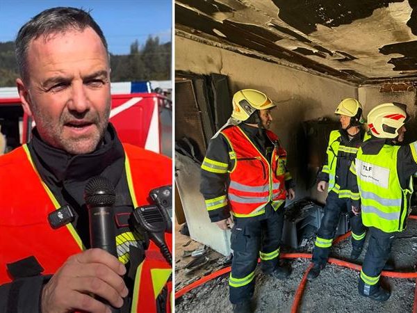 Einsatzleiter Klaus Malin von der Feuerwehr Frastanz.