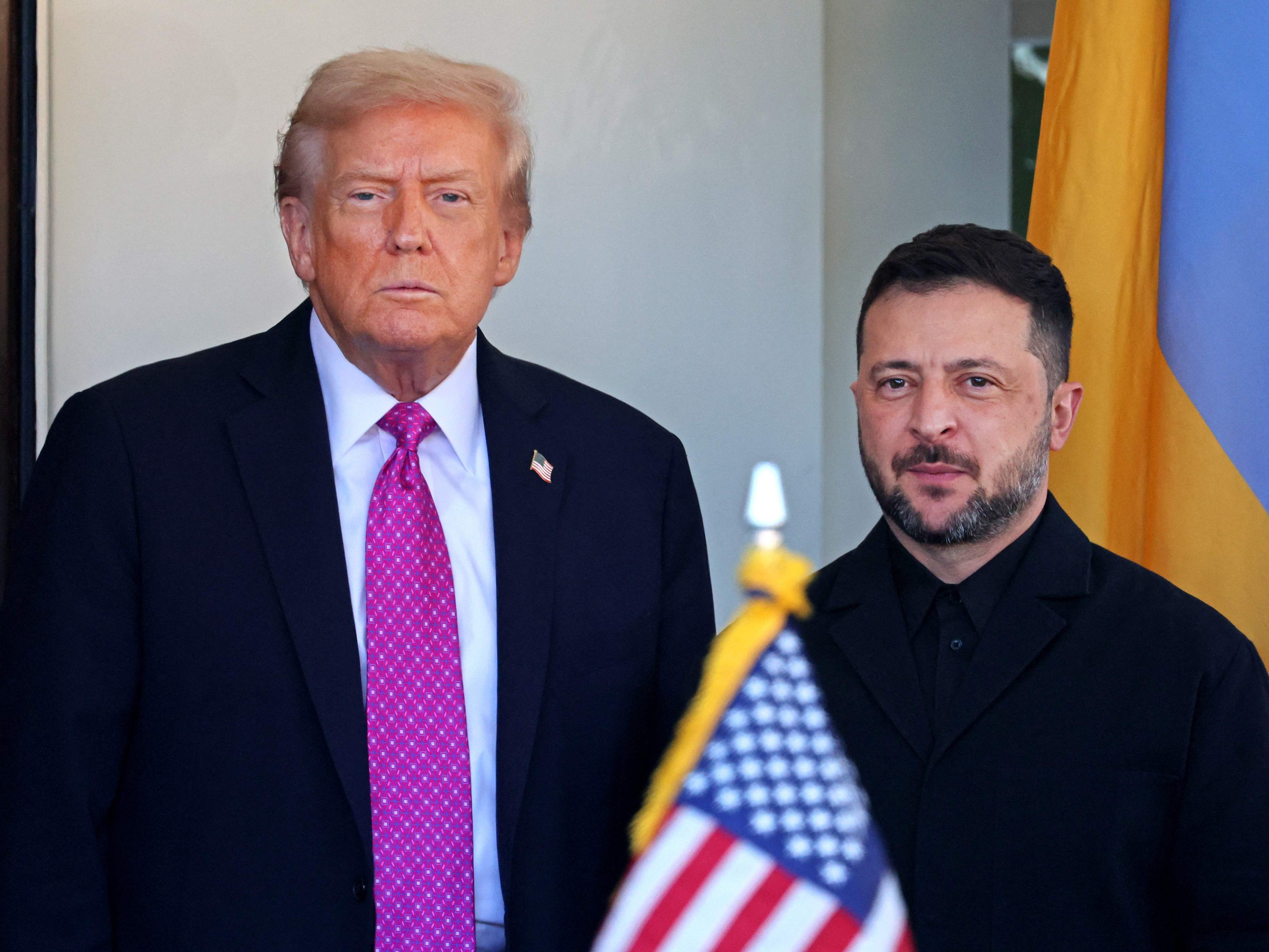 US-Präsident Donald Trump empfängt den ukrainischen Präsidenten Wolodymyr Selenskyj am 17. Oktober 2025 im Weißen Haus in Washington.