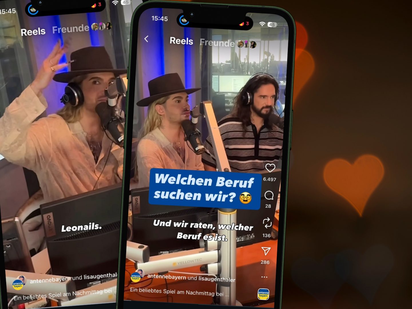 Bill Kaulitz spricht im Radio über seinen Traummann – plötzlich ruft ein Hörer an, der genau ins Beuteschema passt. Funkte es live bei Antenne Bayern?