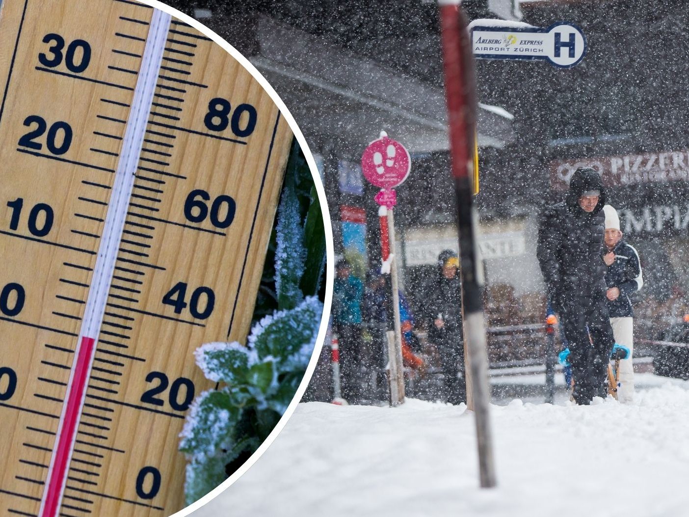 Wetterumschwung bringt Schnee bis ins Rheintal