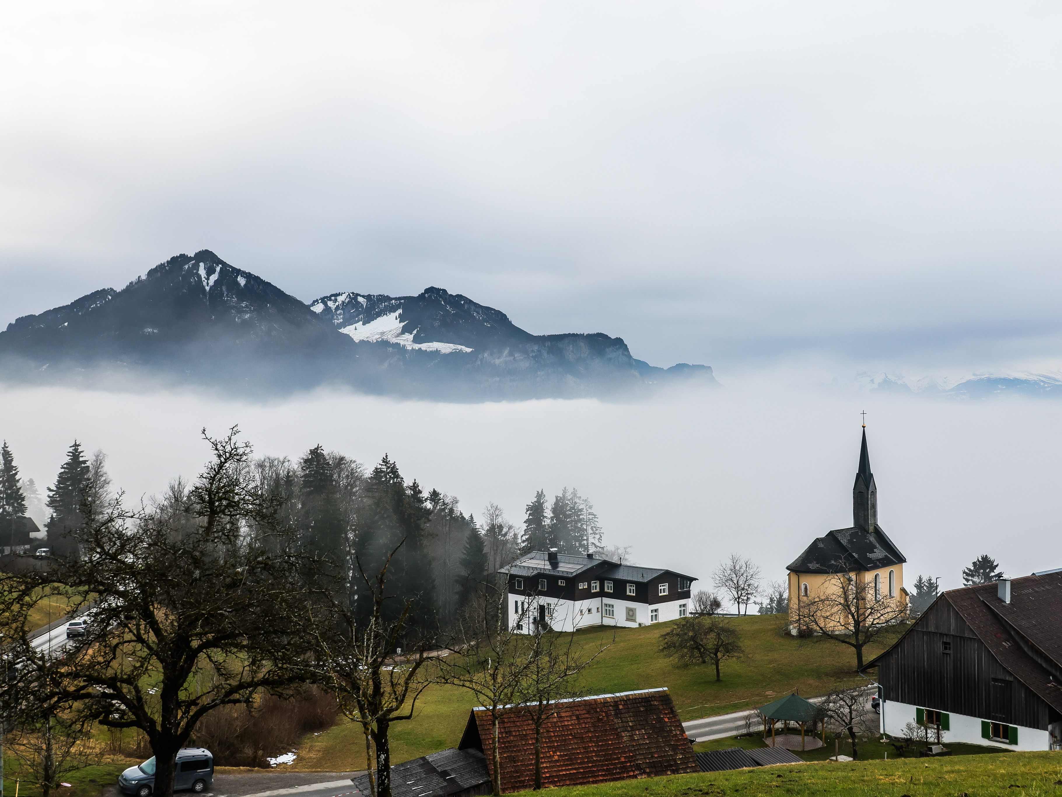 Nebel im Rheintal, Sonne auf den Höhen: So wird das Wetter diese Woche in Vorarlberg.