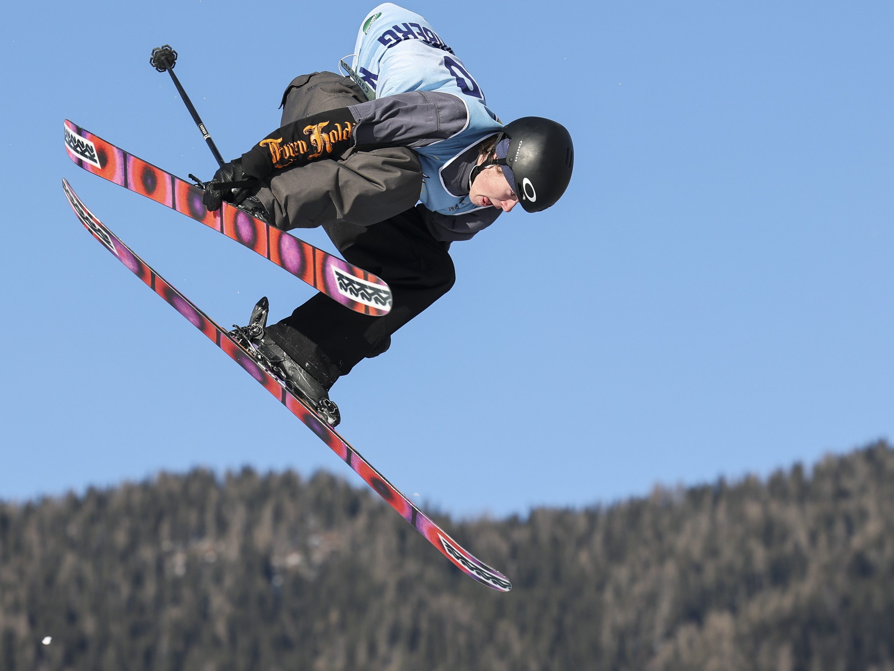 William Bostadloekken (NOR) bei der Big-Air-Qualifikation in Sankt Georgen (Murau) am 10. Jänner 2025.