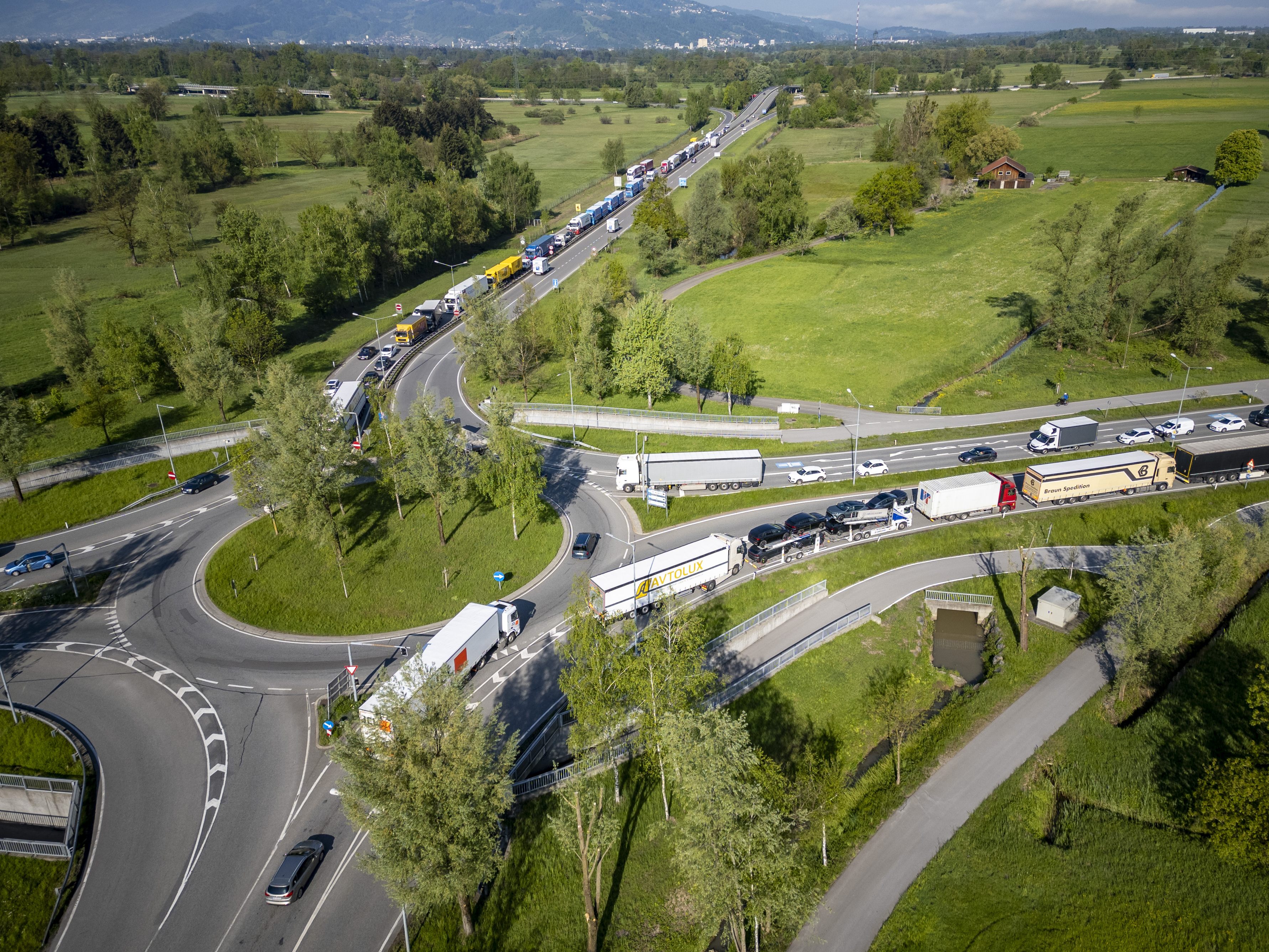 Dornbirn Nord: Kreuzung soll Kreisverkehr ersetzen.