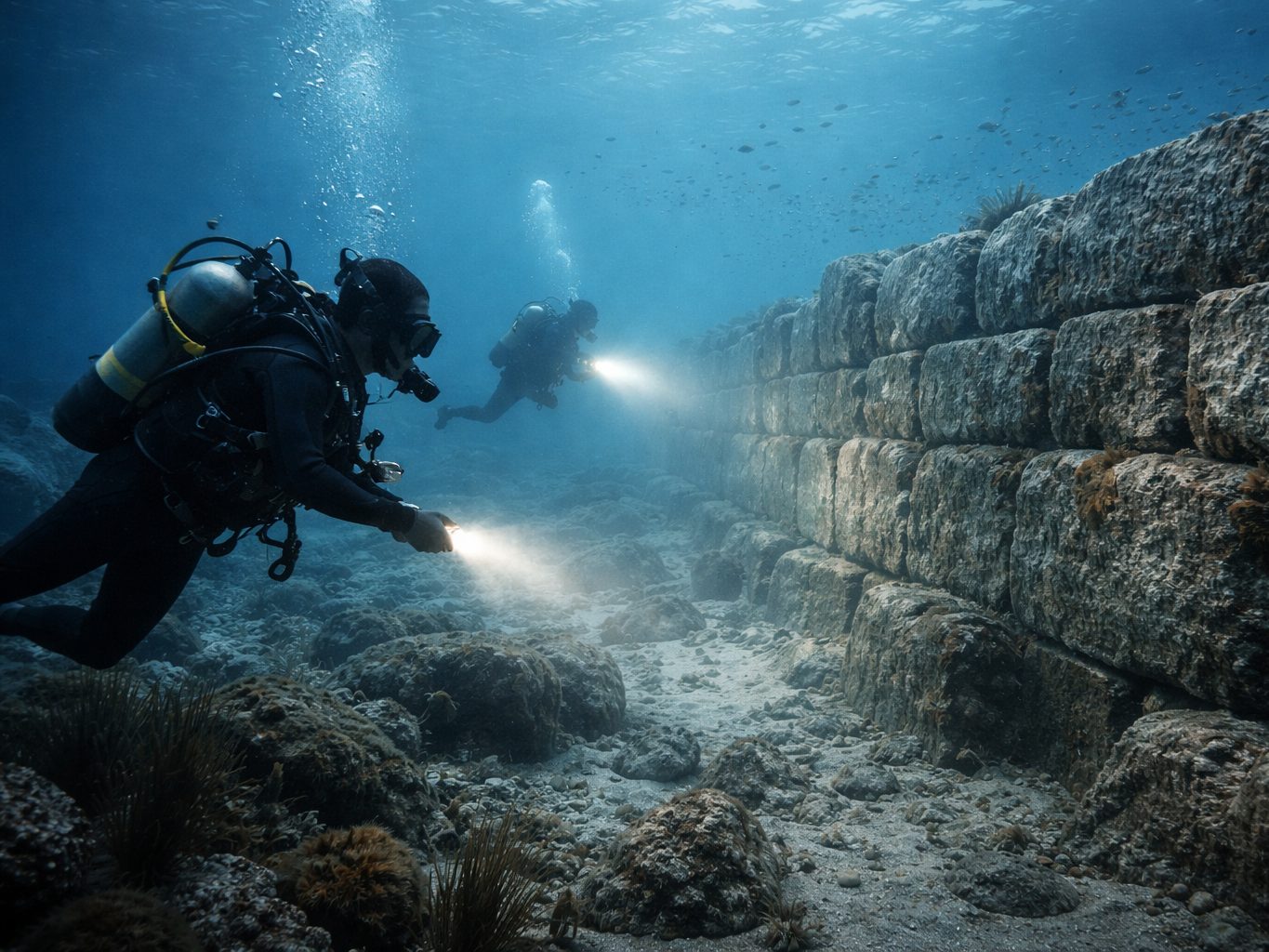 Forscher finden Megastruktur im Atlantik (Symbolbild, mit KI generiert)