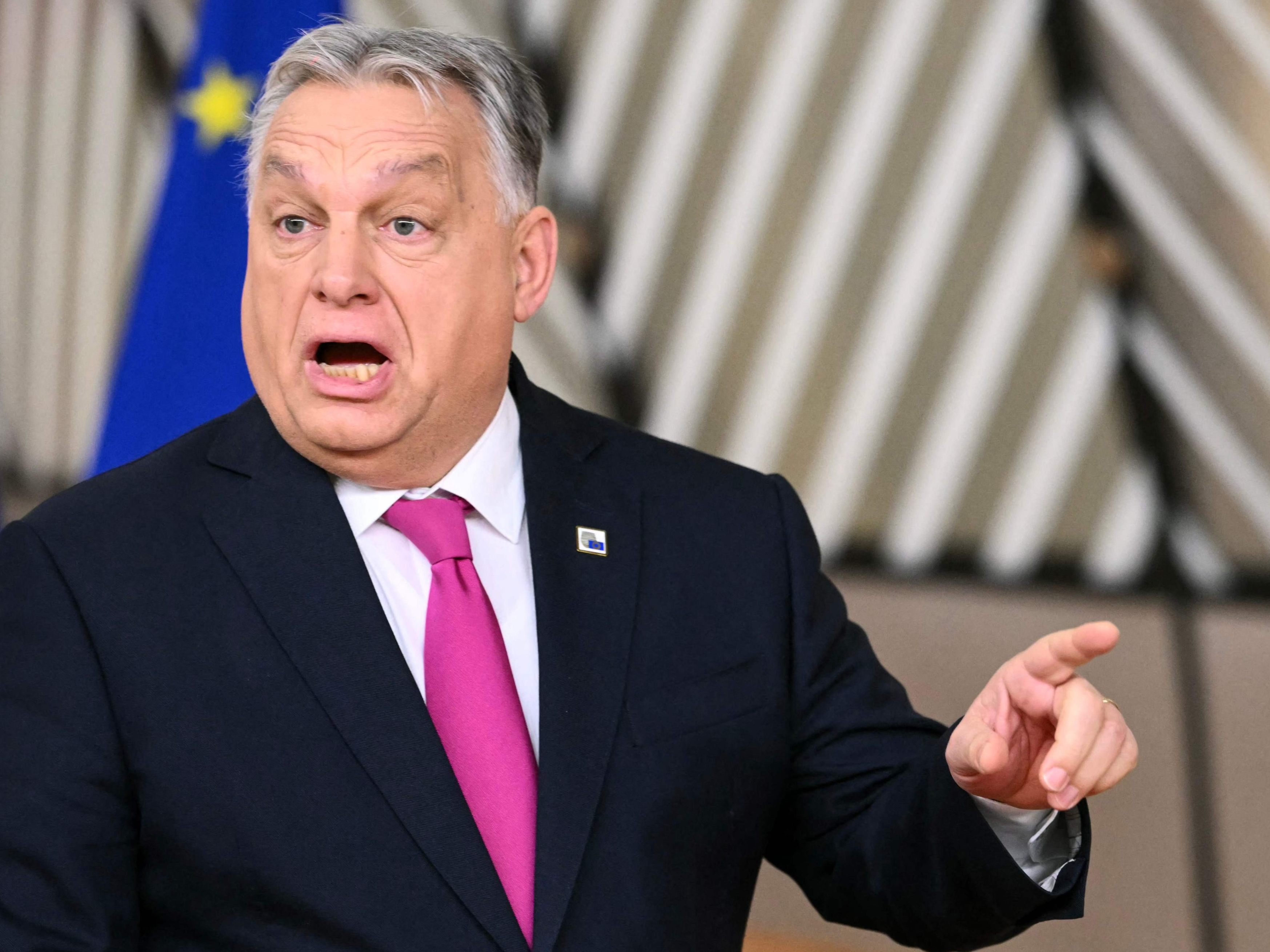 Partei von Orbans (Bild) Gegner Peter Magyar führt seit Monaten in den Umfragen.