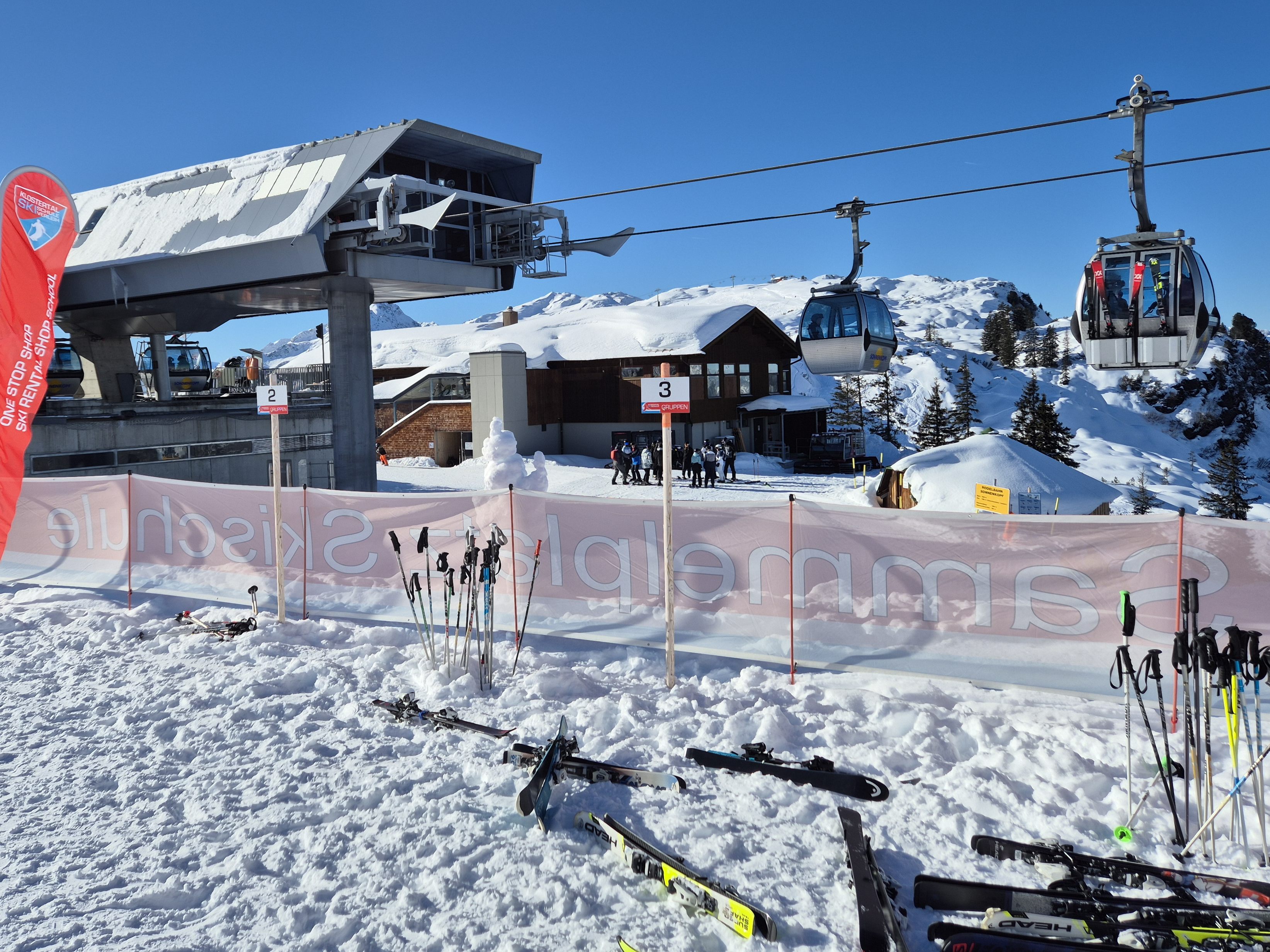Die Bergstation am Sonnenkopf war am Mittwoch per Gondelbahn nicht zu erreichen.