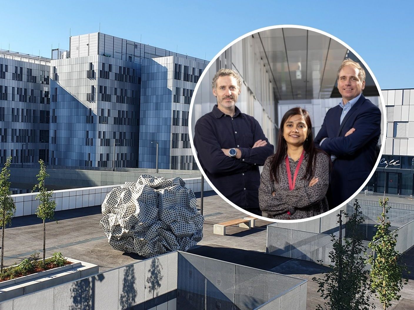 Die Wissenschaftler Michael Dengler, Sayantanee Dutta und Philipp Jost sind an der Forschung beteiligt.