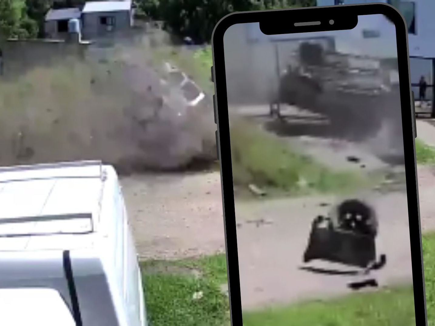 Spektakulärer Unfall in Argentinien.