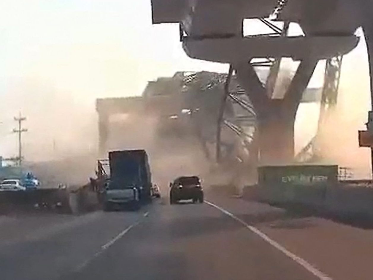 Die Dashcam eines Facebook-Users dokumentierte das Unglück.