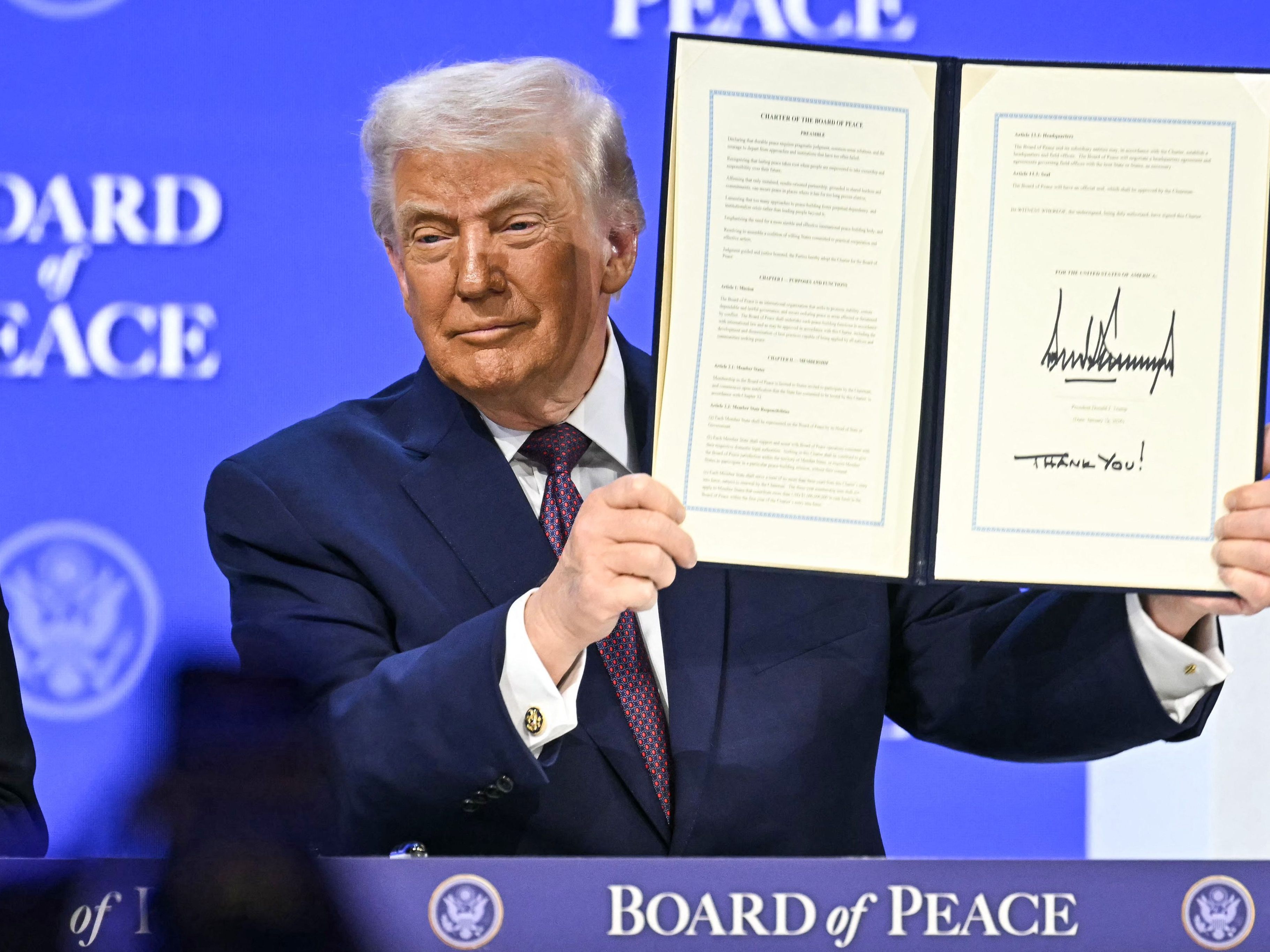 Trump rief am Donnerstag den "Friedensrat" ins Leben.