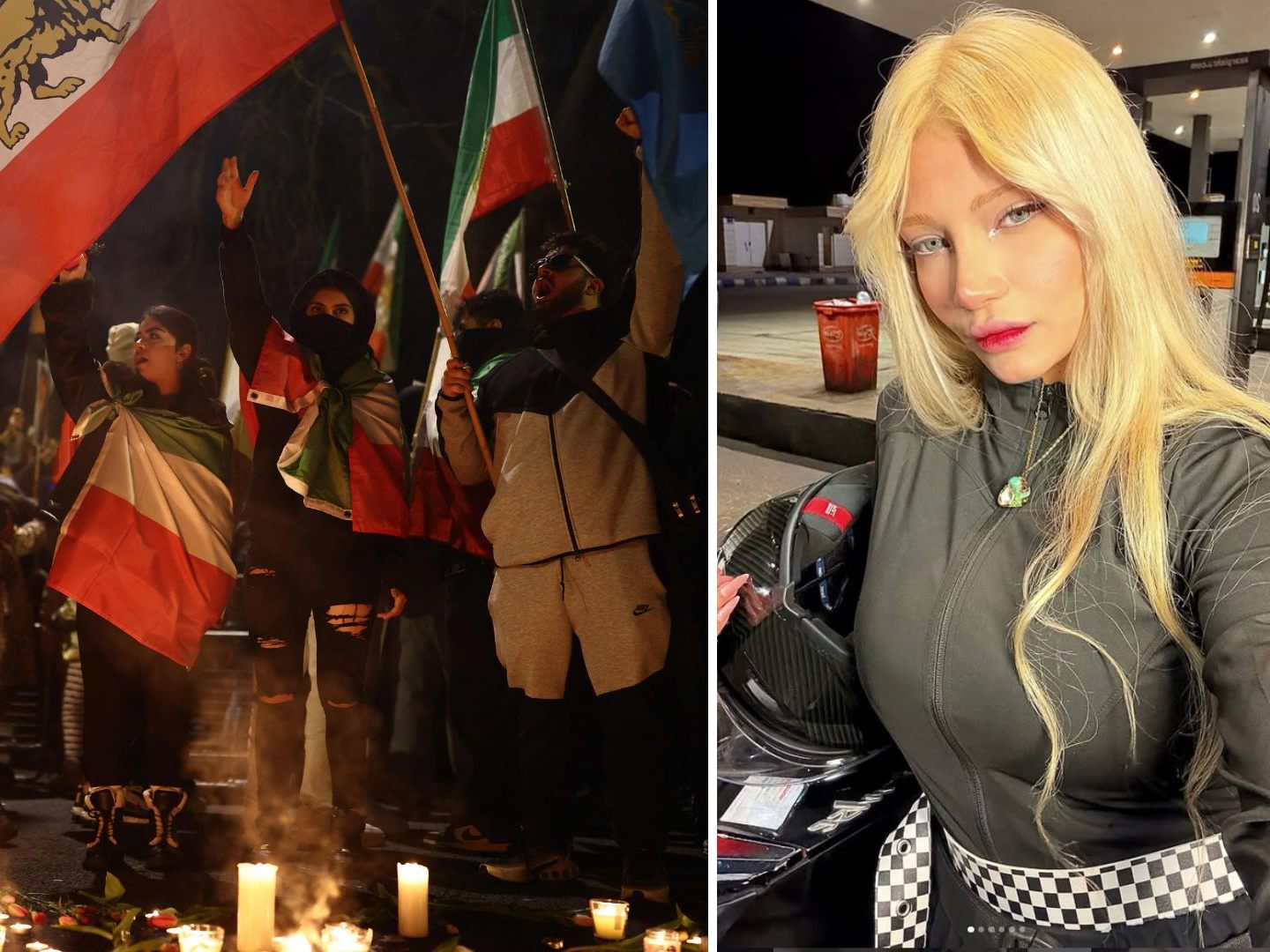 Infuencerin stirbt bei Protesten im Iran.