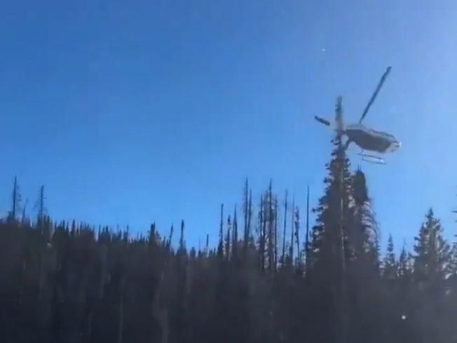Video zeigt Helikopterabsturz in Utah.