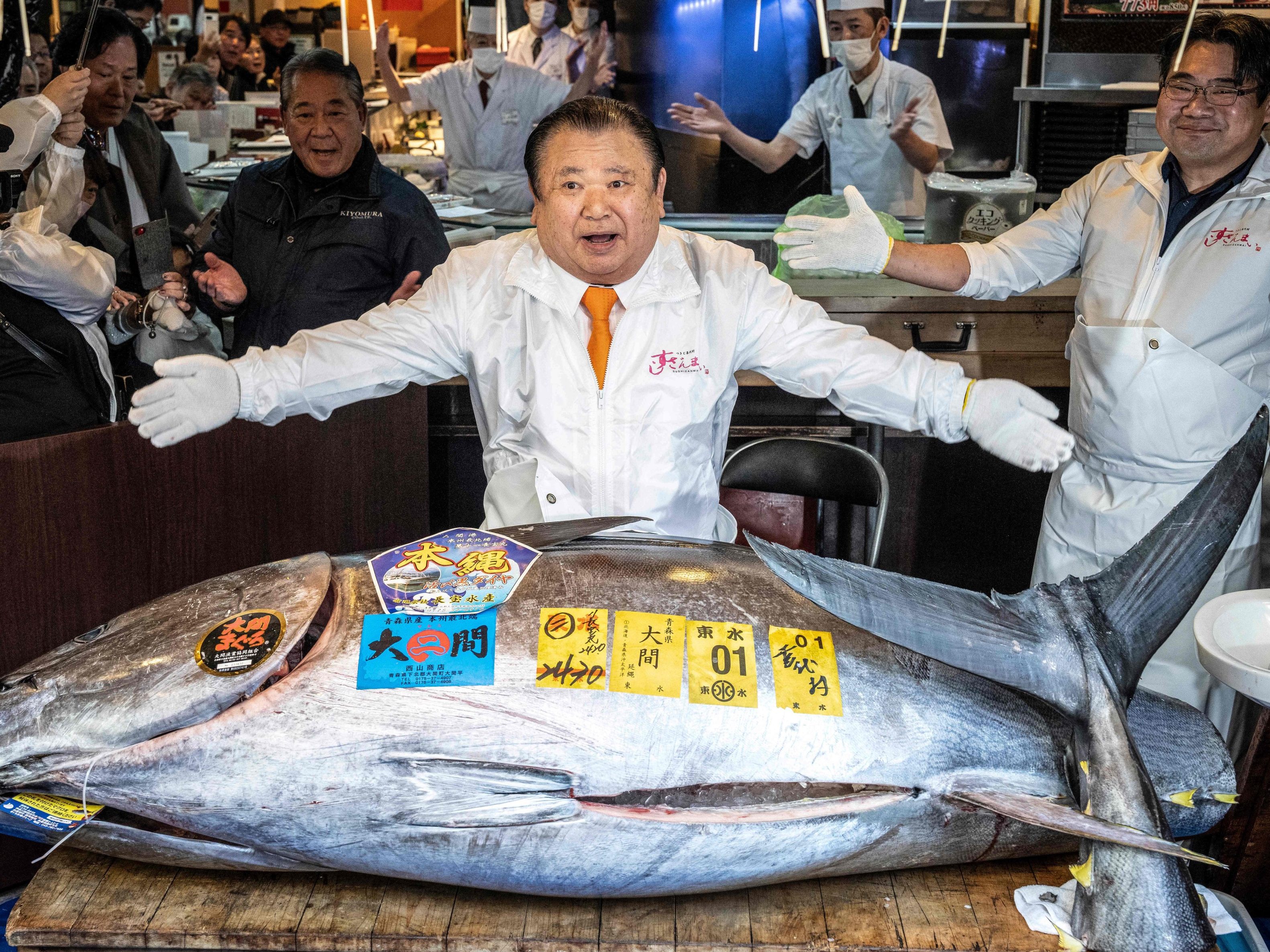Rekordpreis von 2,8 Millionen Euro für Thunfisch in Tokio.