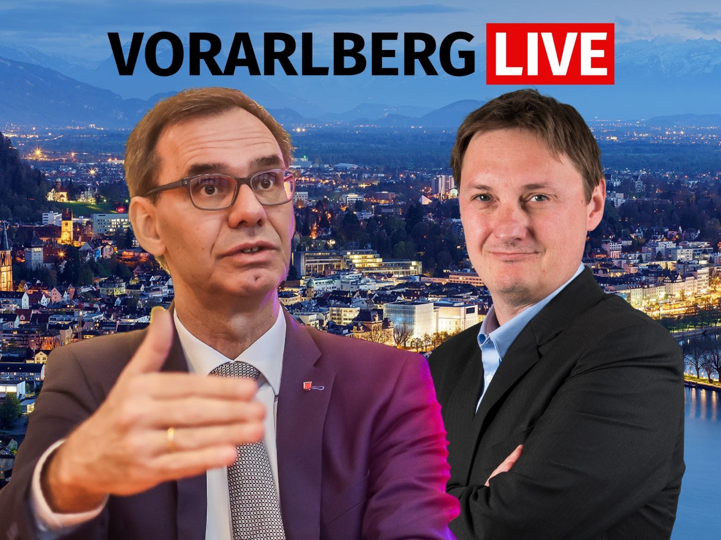 LH Markus Wallner live zu Gast im Studio von Vorarlberg LIVE