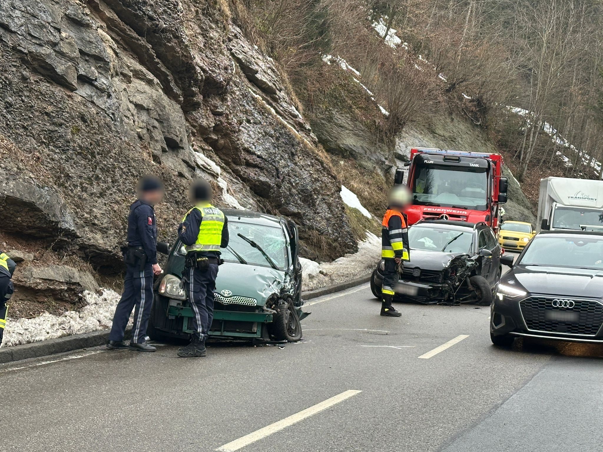 Am Mittwochmittag kam es in Bregenz Fluh zu einem Verkehrsunfall.