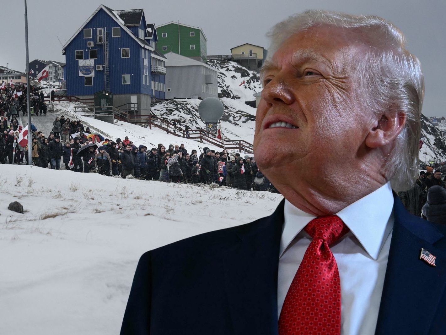 Grönland als Spielball der Mächte: Trump attackiert Dänemark.