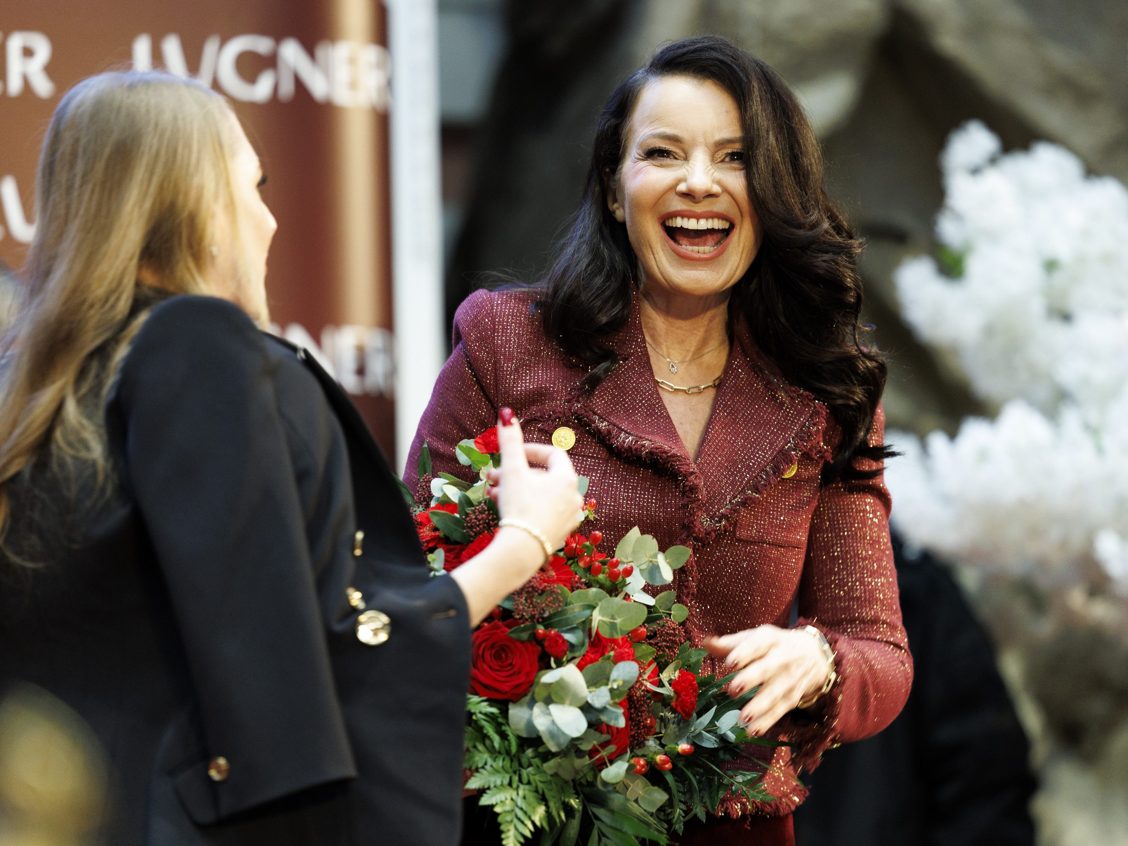 Vor dem Wiener Opernball in der Lugner City: Fran Drescher.