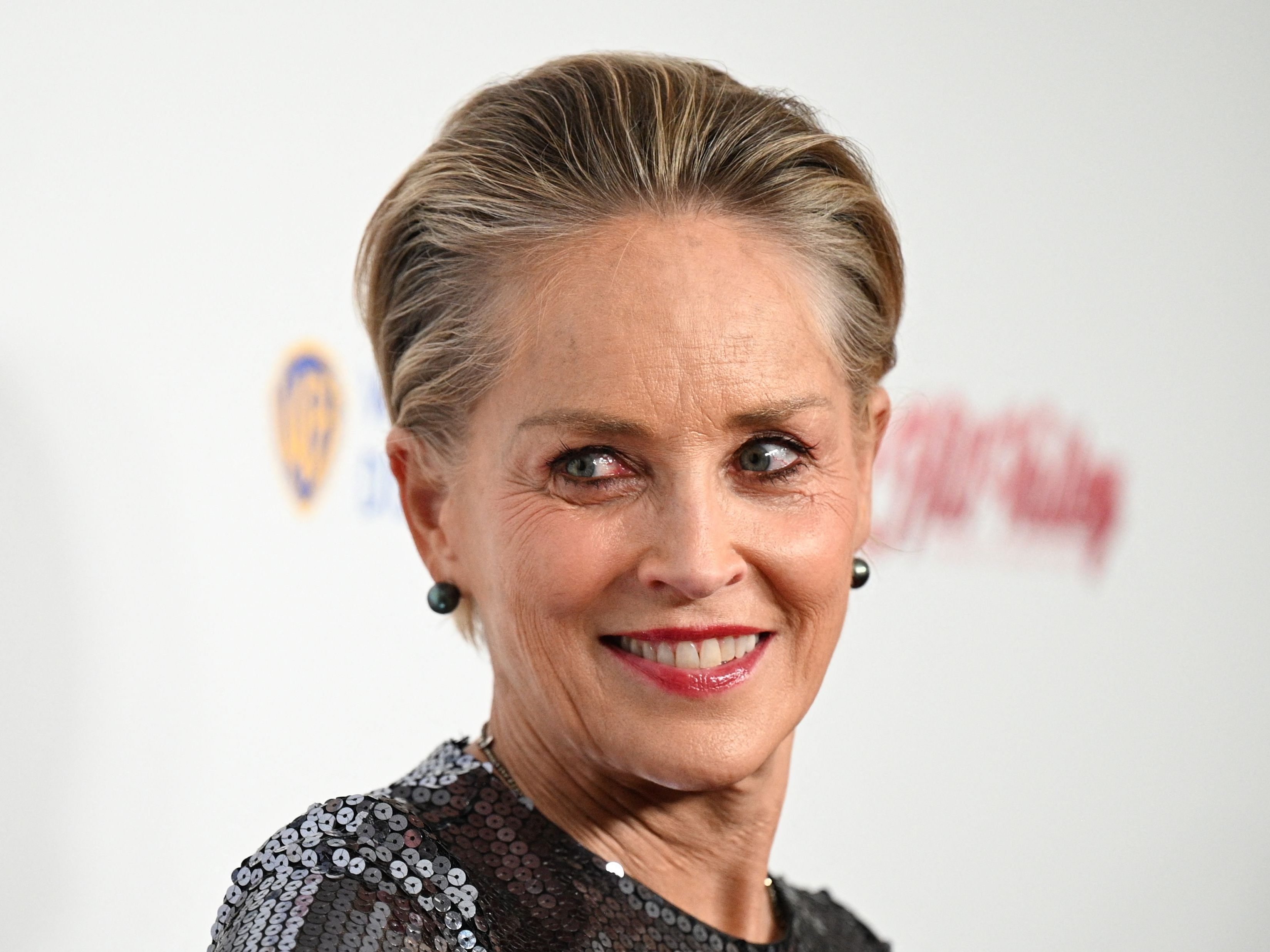 Hatte Verspätung im Gepäck: Sharon Stone.