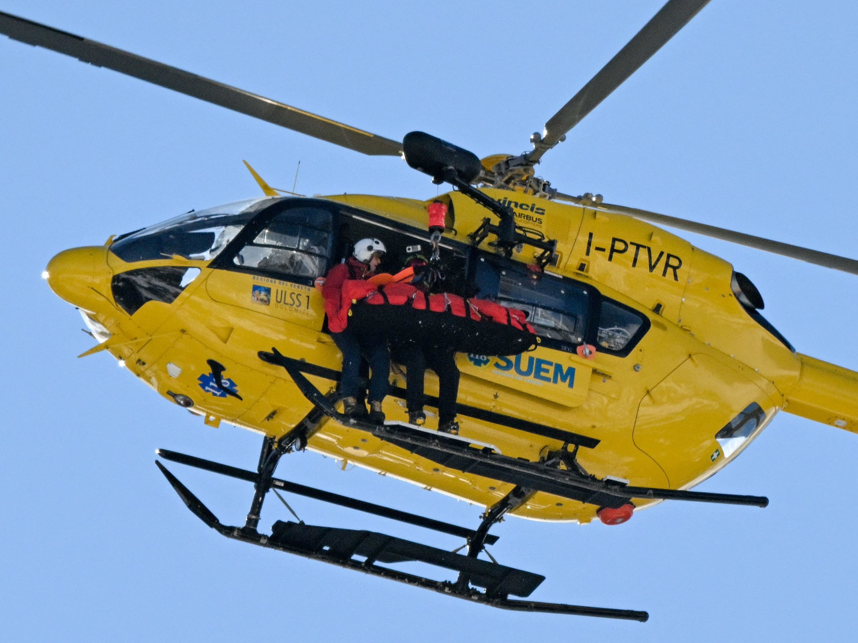 Lindsey Vonn wurde nach ihrem schweren Sturz mit einem Hubschrauber in die Klinik geflogen.