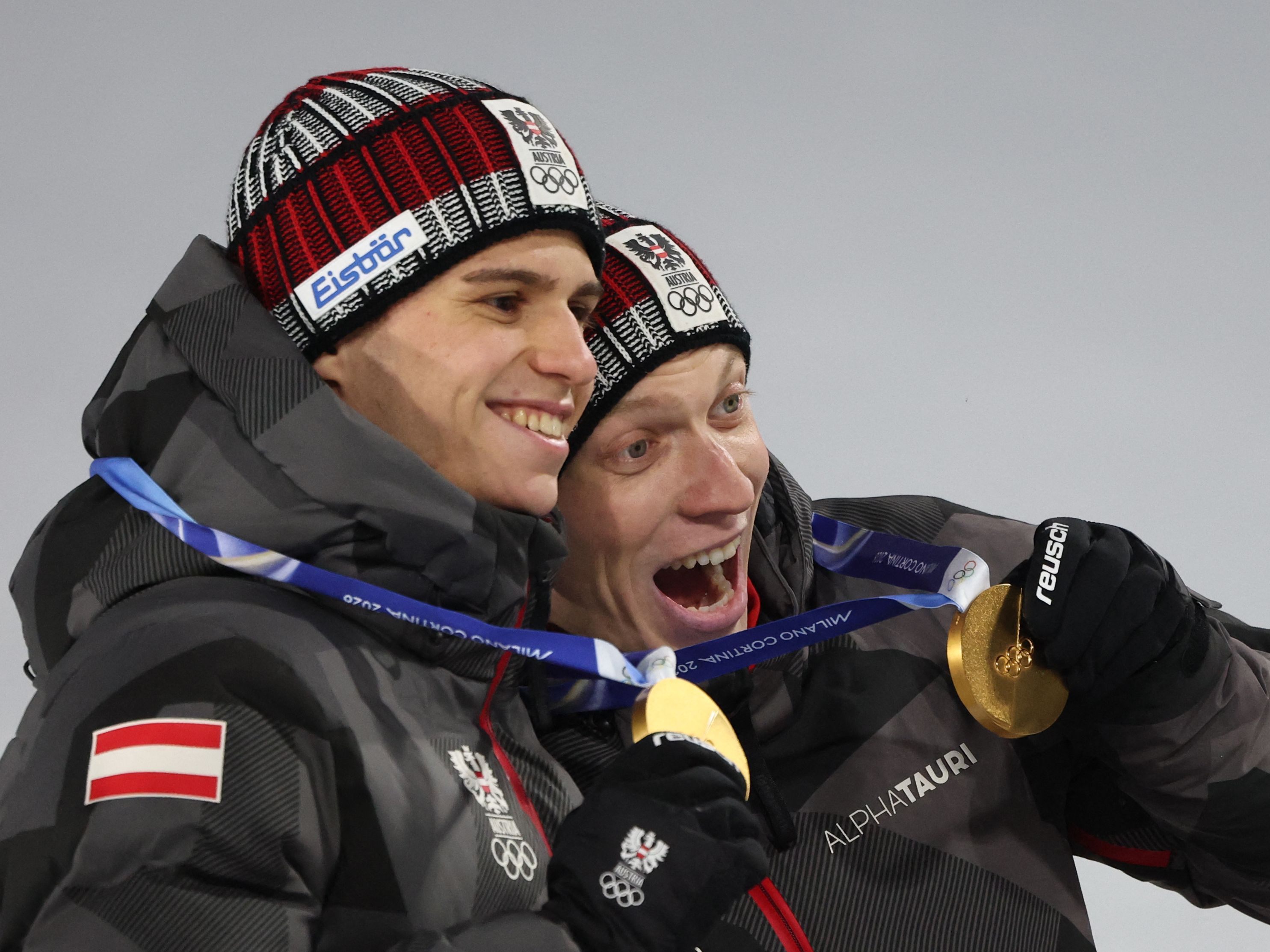 Unsere Olympia-Helden Stefan Embacher (L) und Jan Hörl.