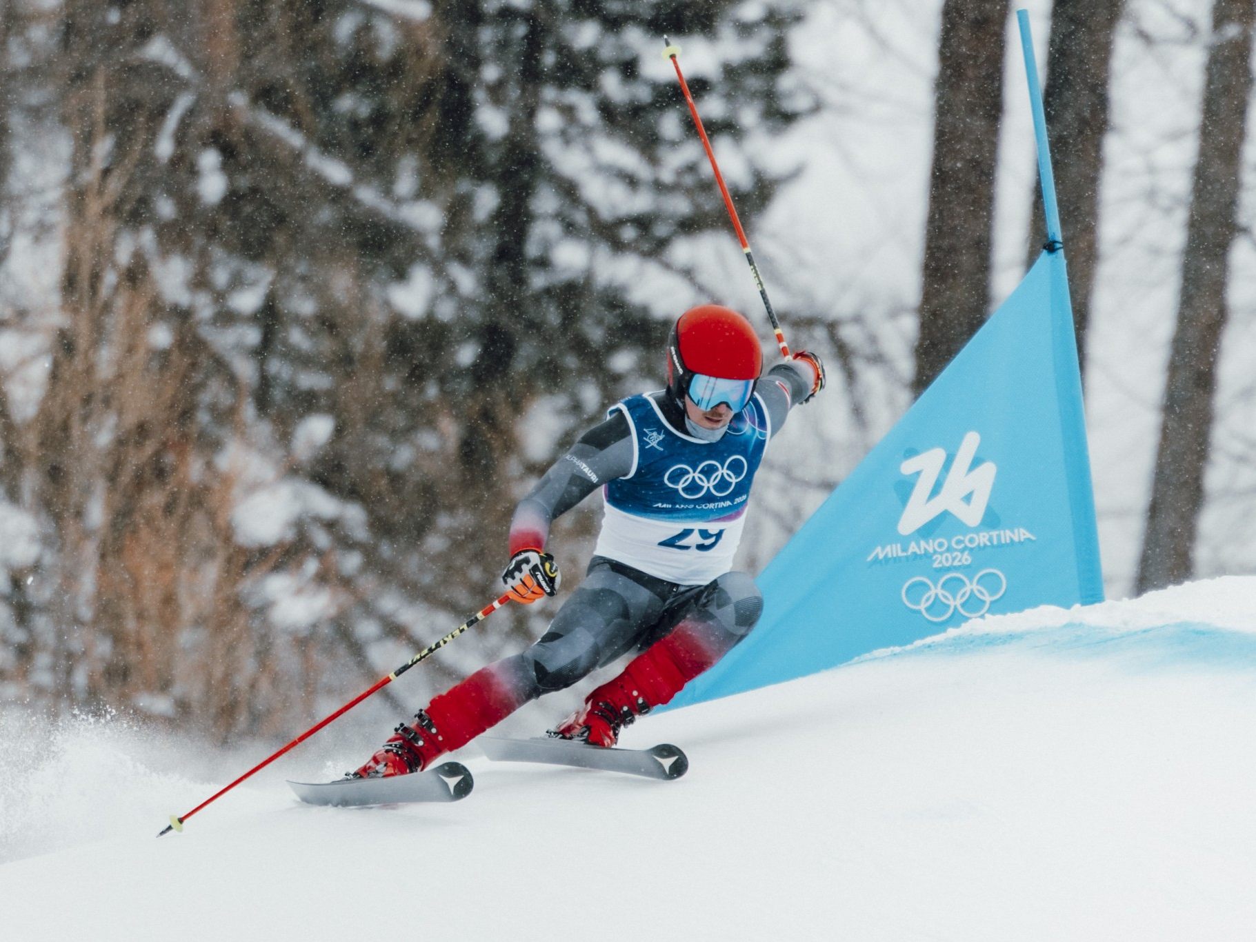 Nicolas Lussnig verpasst bei Olympia in Livigno das Skicross-Semifinale um nur 0,04 Sekunden.