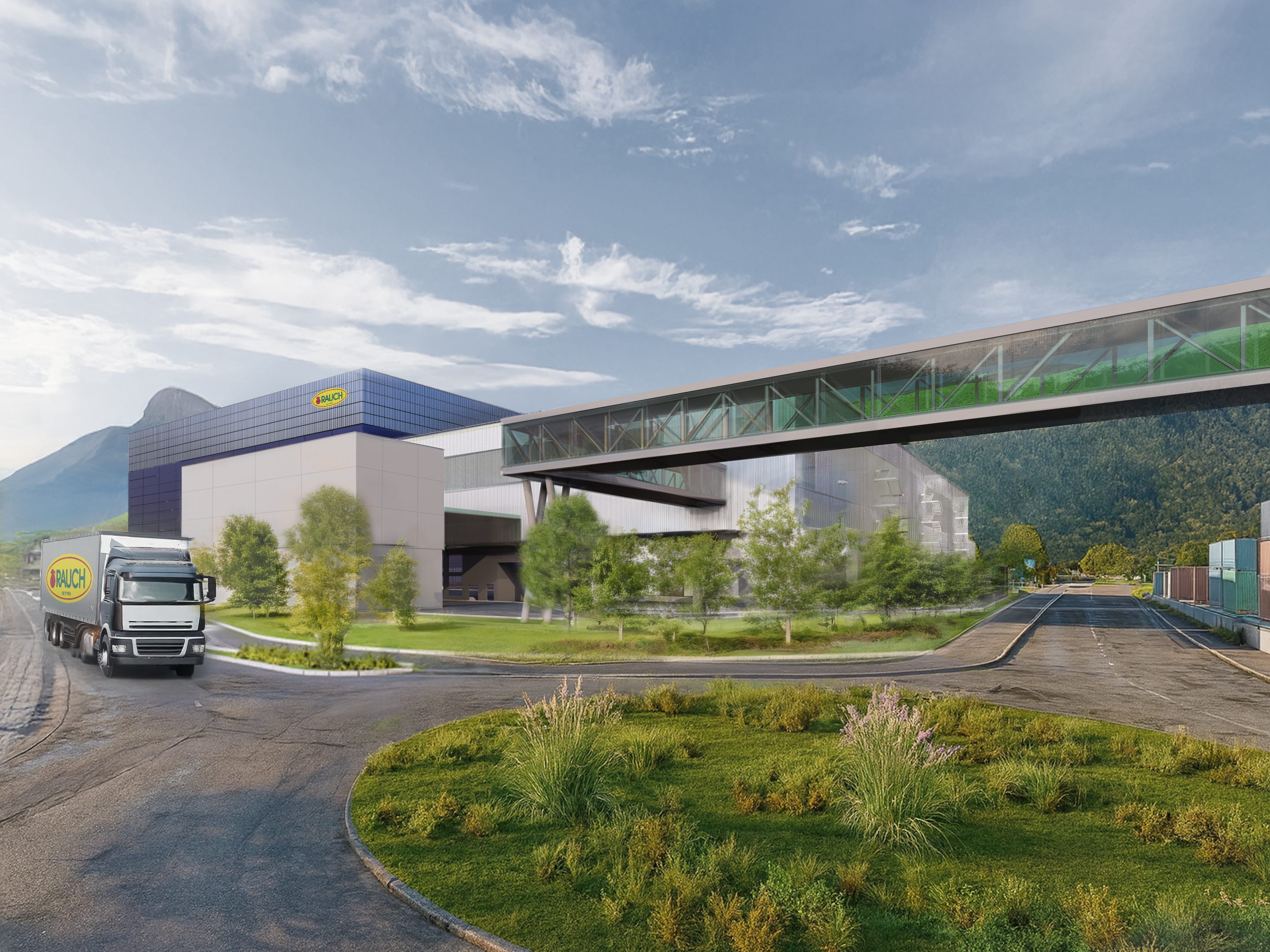 Rendering zum neuen Werk in Nüziders.
