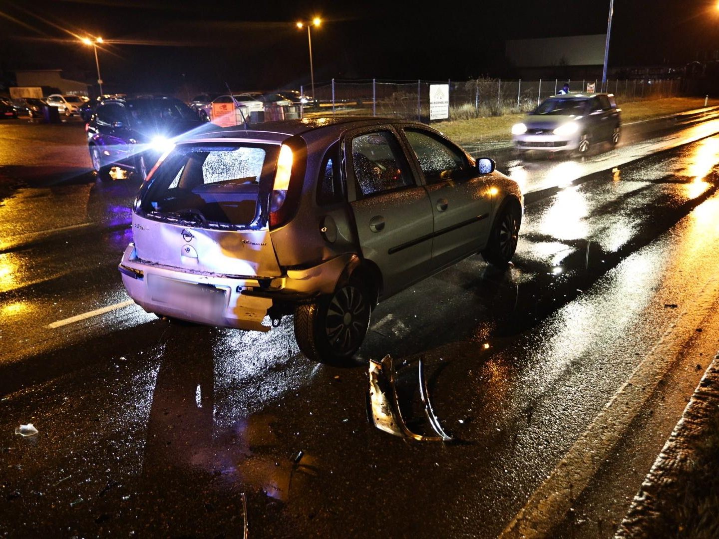 Unfall auf der L203 in Hard.