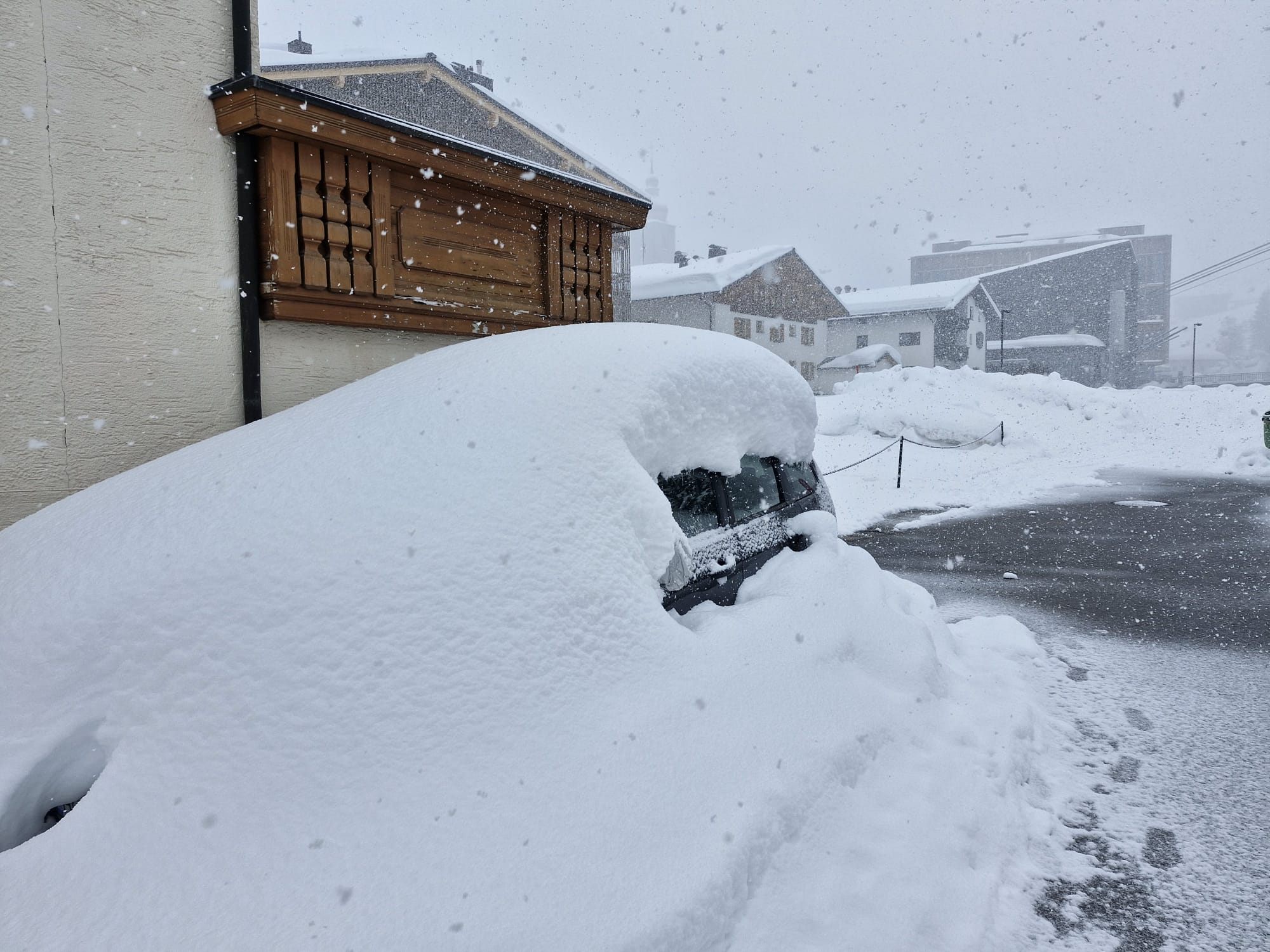 Vor allem in den Vorarlberger Berglagen schneit es heute noch einmal kräftig.