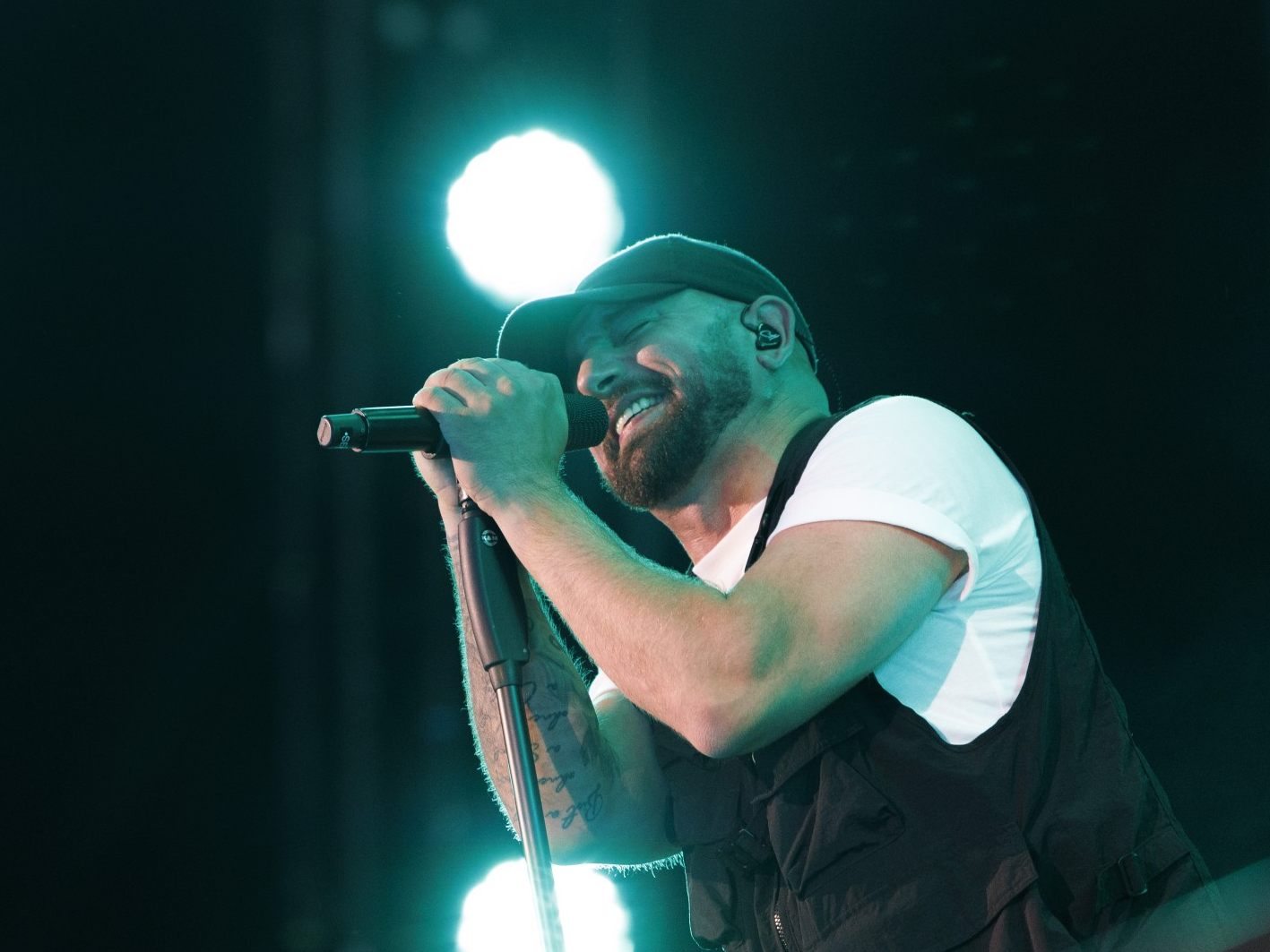 Christopher Seiler bei einem Konzert im Wiener Ernst-Happel-Stadion.