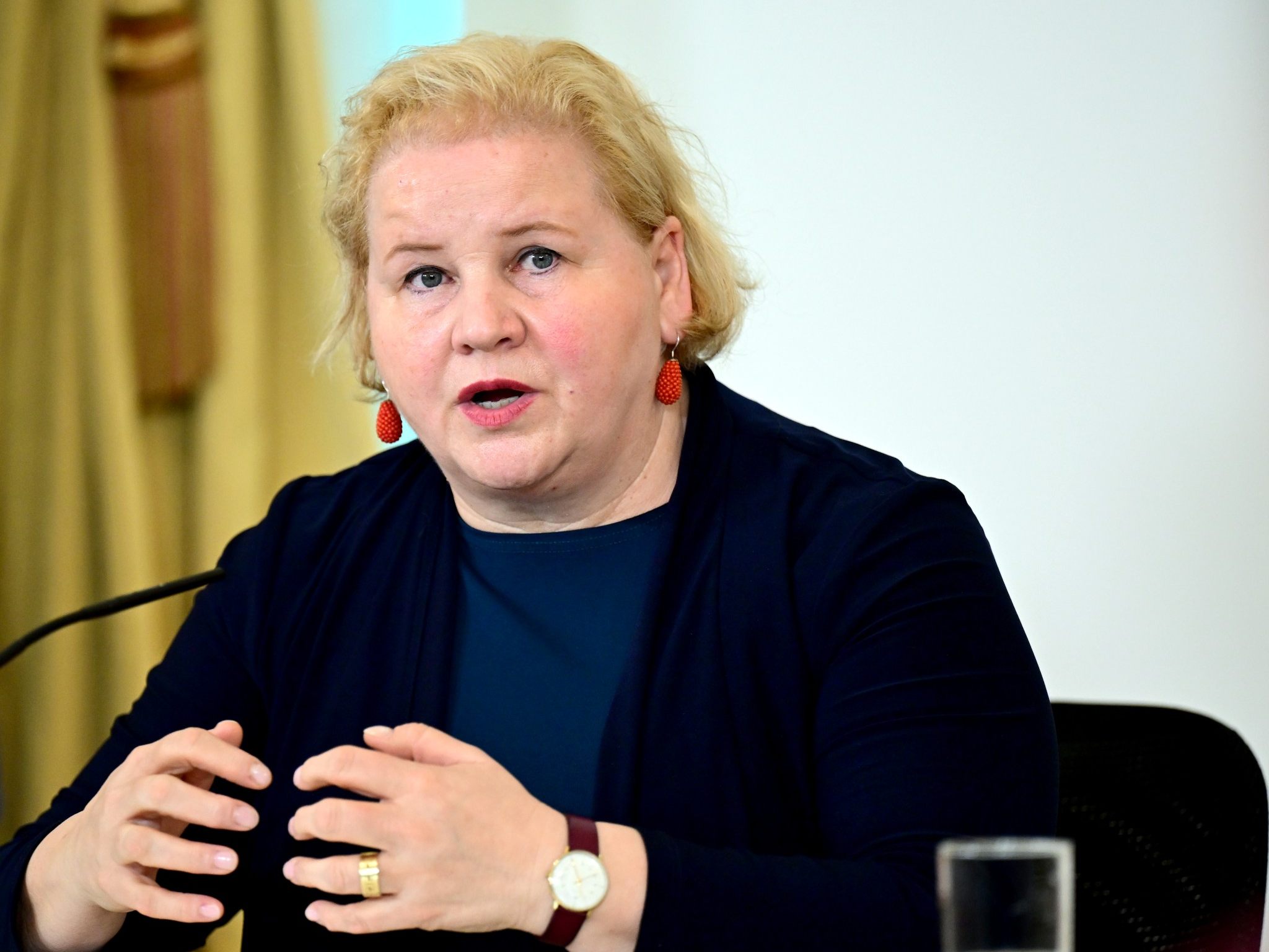 Gesundheitsministerin Korinna Schumann (SPÖ) präsentiert Details zum Gesundheitsreformfonds.