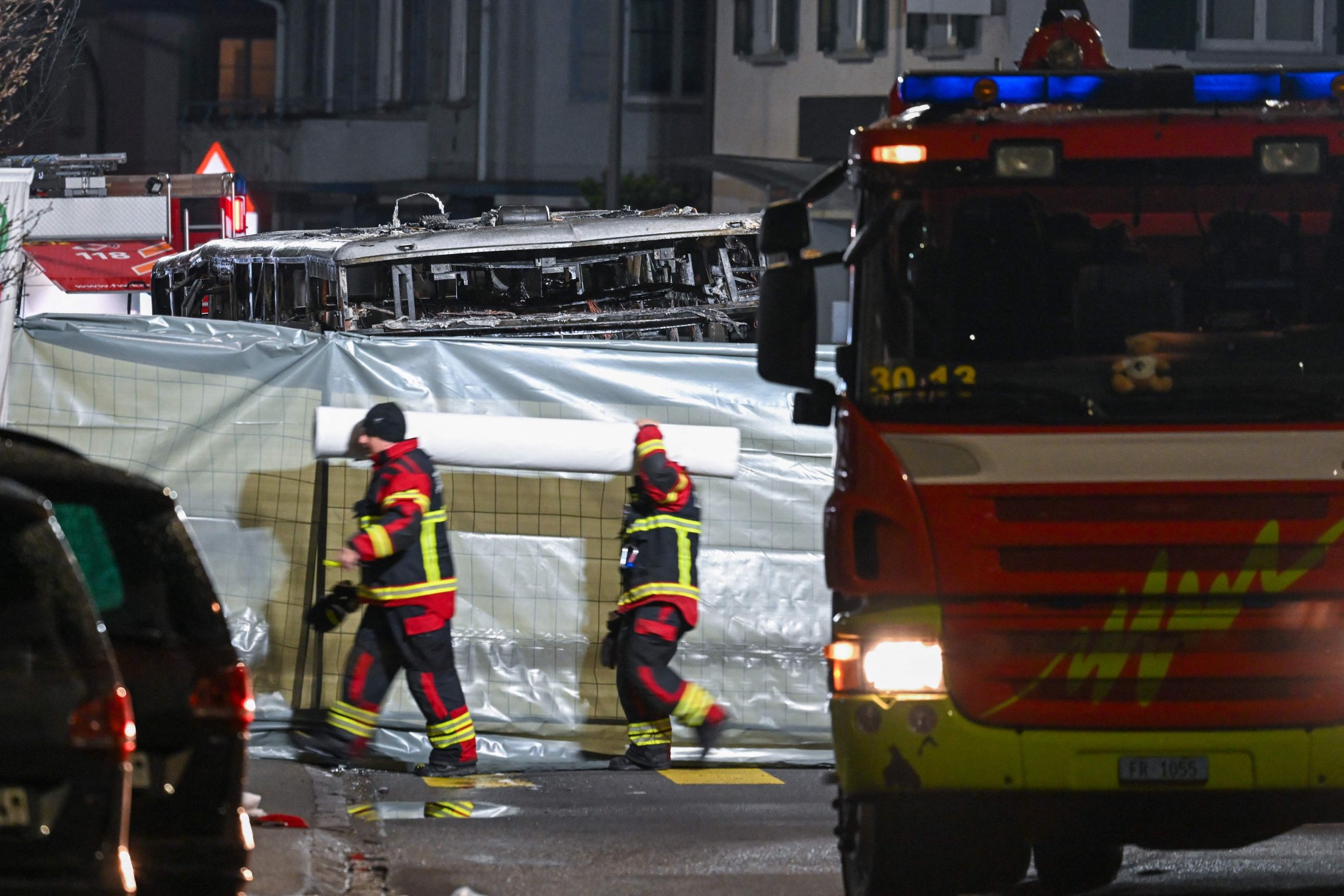 SWITZERLAND-TRANSPORT-ACCIDENT-FIRE