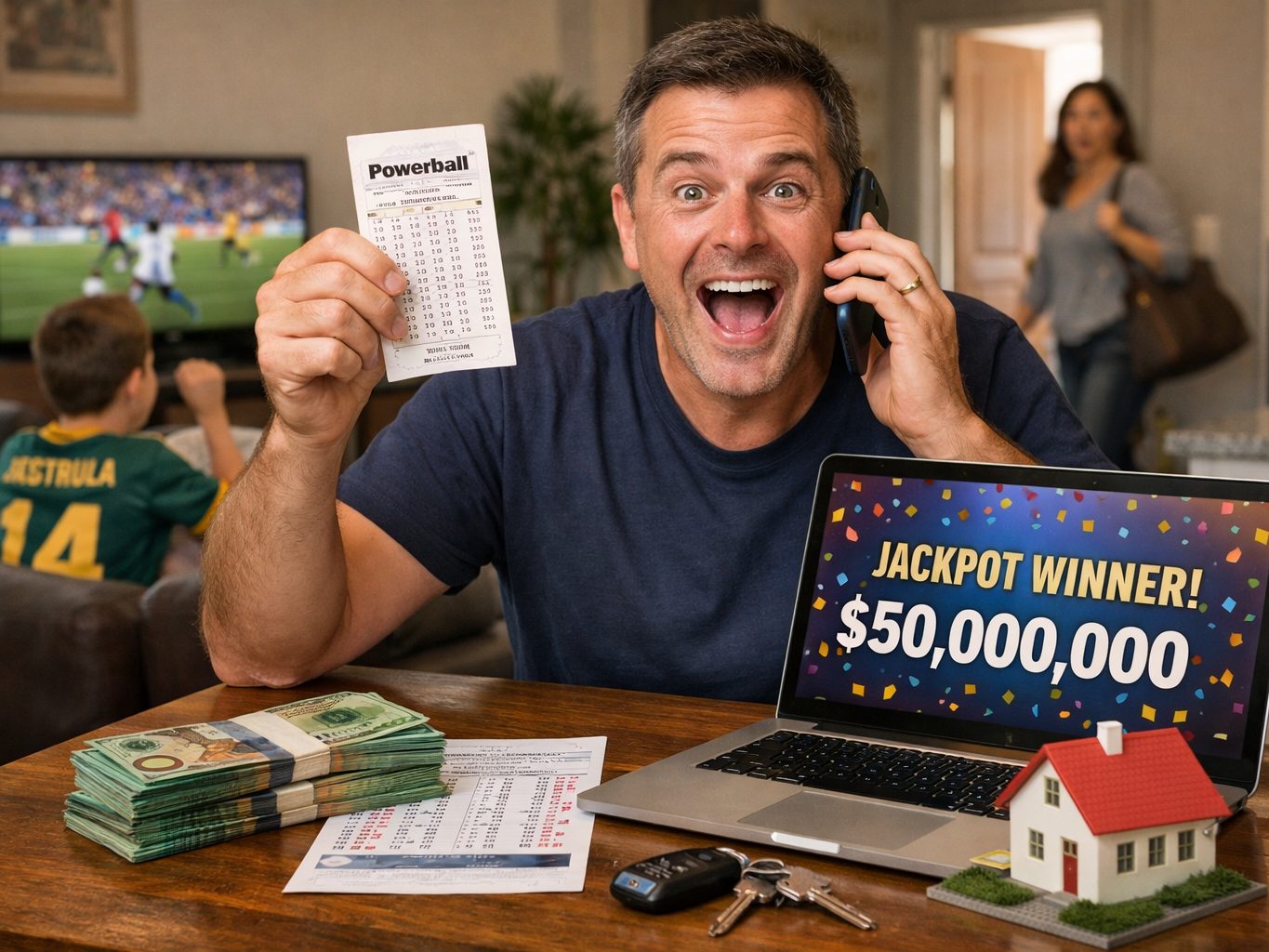 Symbolbild: Ein Familienvater aus Australien gewann beim Powerball 50 Millionen australische Dollar – zunächst hielt er die Gewinnbenachrichtigung jedoch für Spam und löschte die E-Mail.