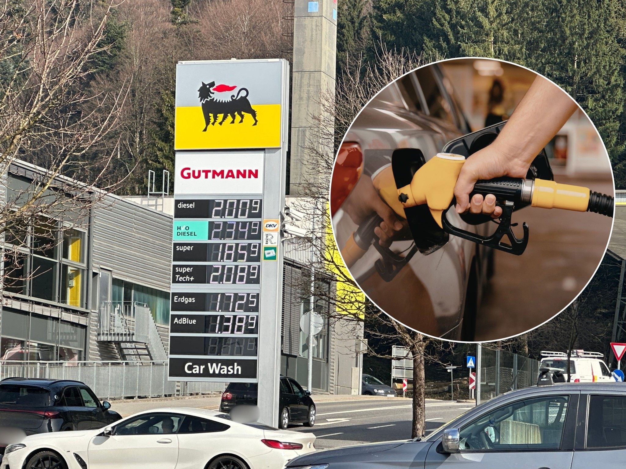 Tanken wird teurer. Das zeigt dieses Symbolbild aus dem Ländle.