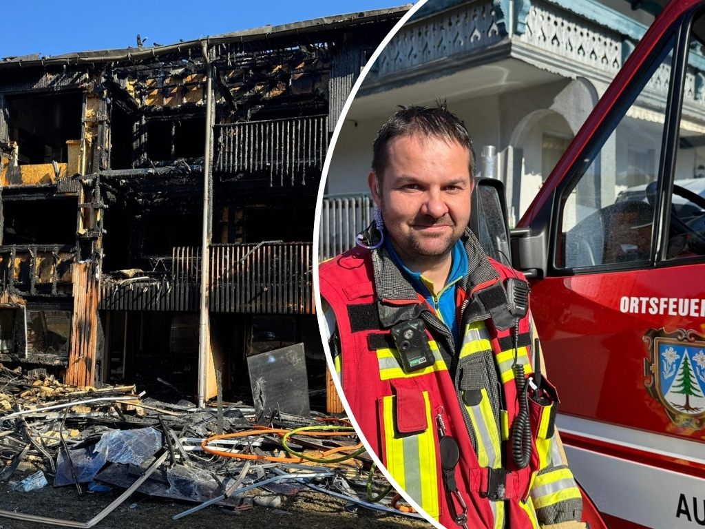 Einsatzleiter Muxel im Gespräch mit VOL.AT über den Brand in Au-Rehmen und den herausfordernden Einsatz.