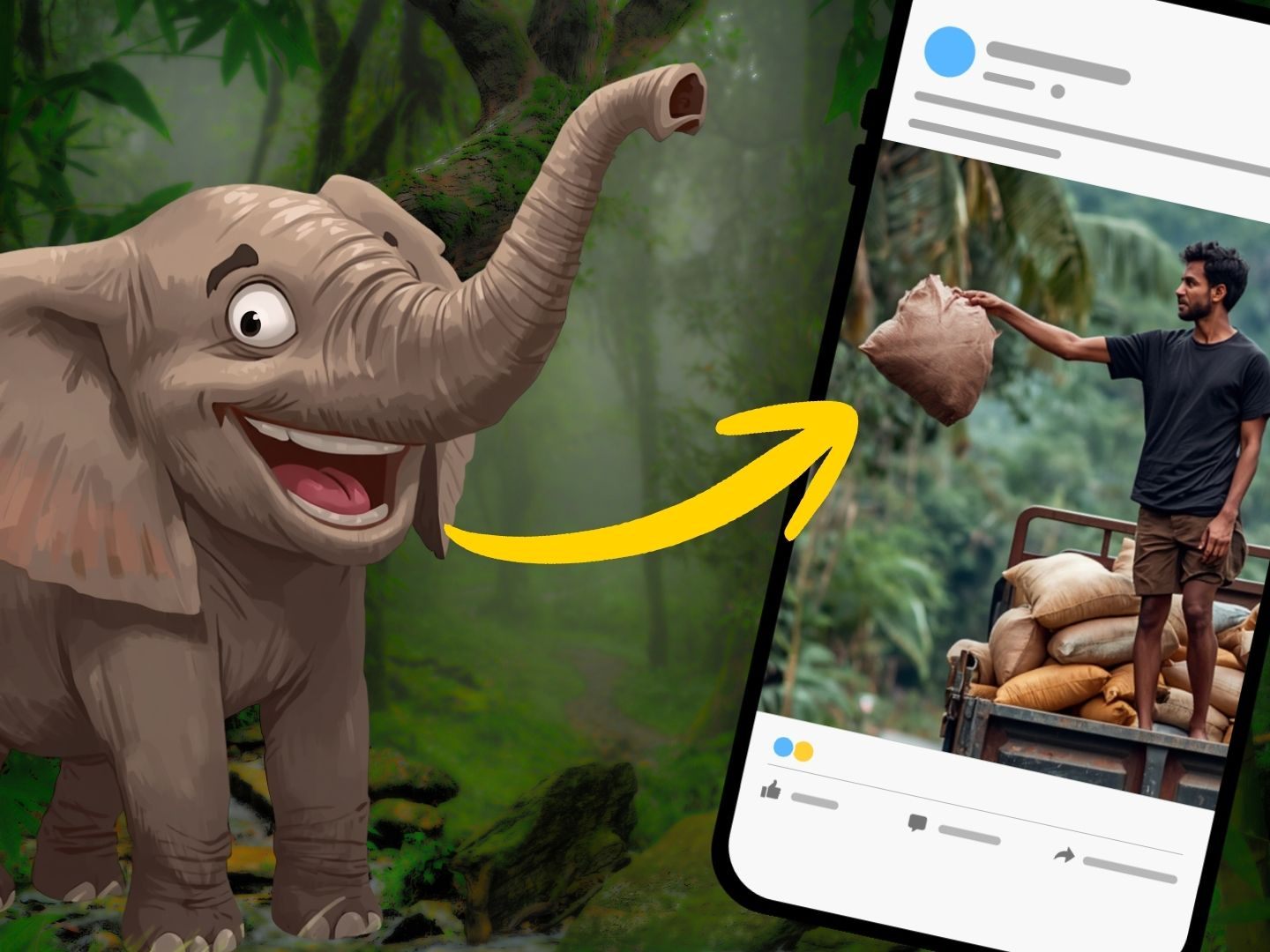 Dieser Elefant weiß genau, was er will!