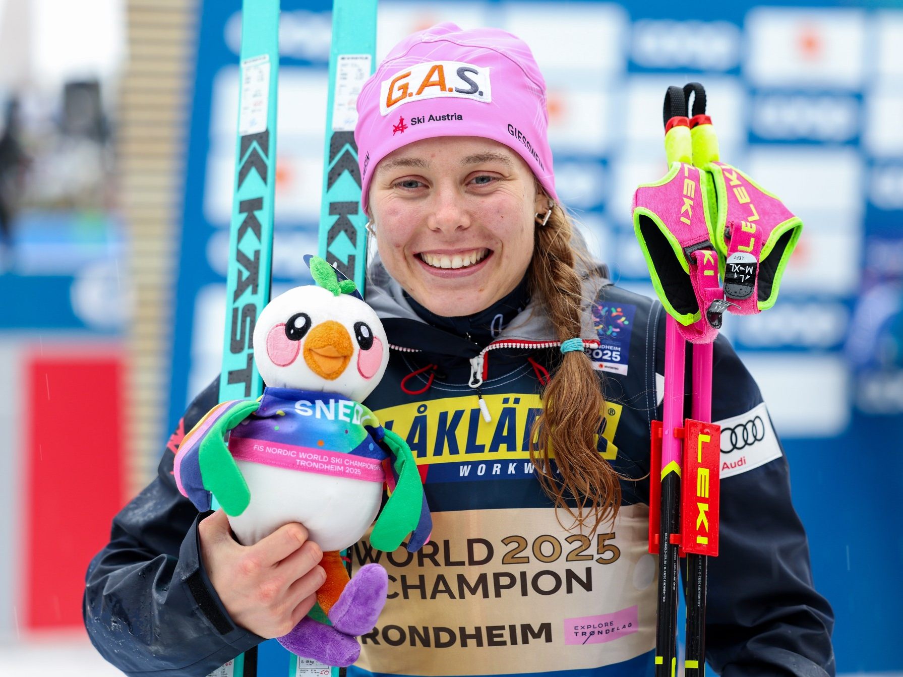 Carina Edlinger bei den FIS Nordischen Ski-Weltmeisterschaften im Para-Langlauf am 5. März 2025 in Trondheim, Norwegen.