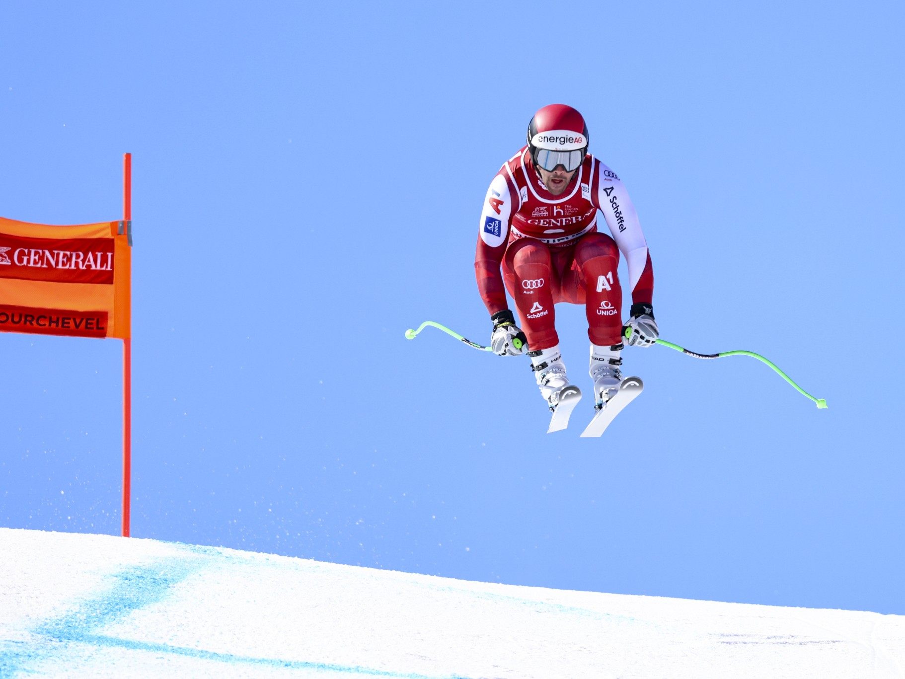 Vincent Kriechmayr gewinnt die Abfahrt in Courchevel.
